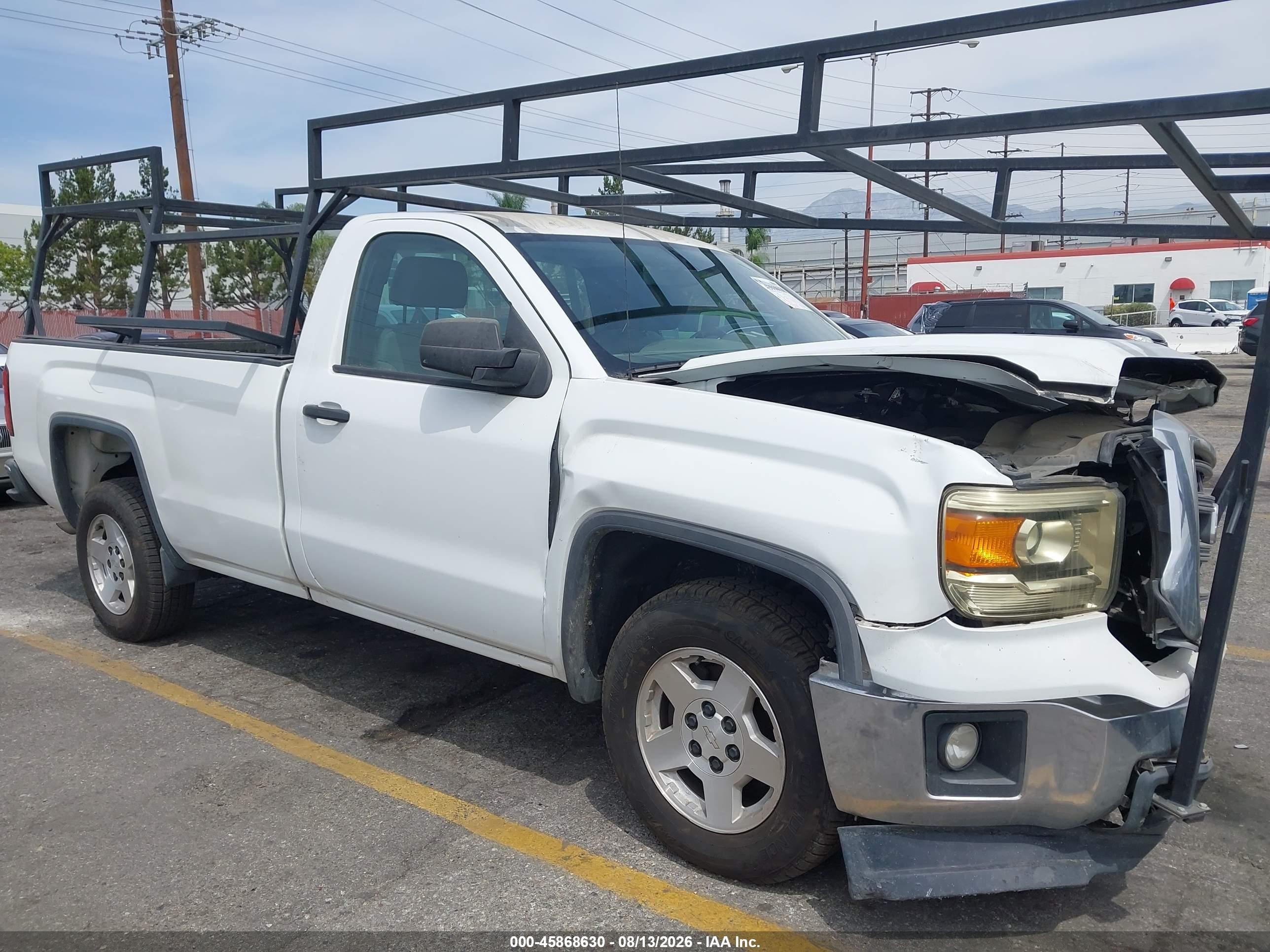 2015 Gmc Sierra 1500   White vin: 1GTN1TEC4FZ903165