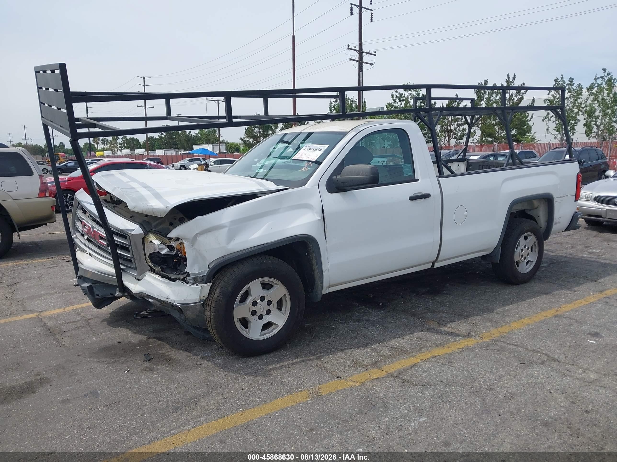 2015 Gmc Sierra 1500   White vin: 1GTN1TEC4FZ903165