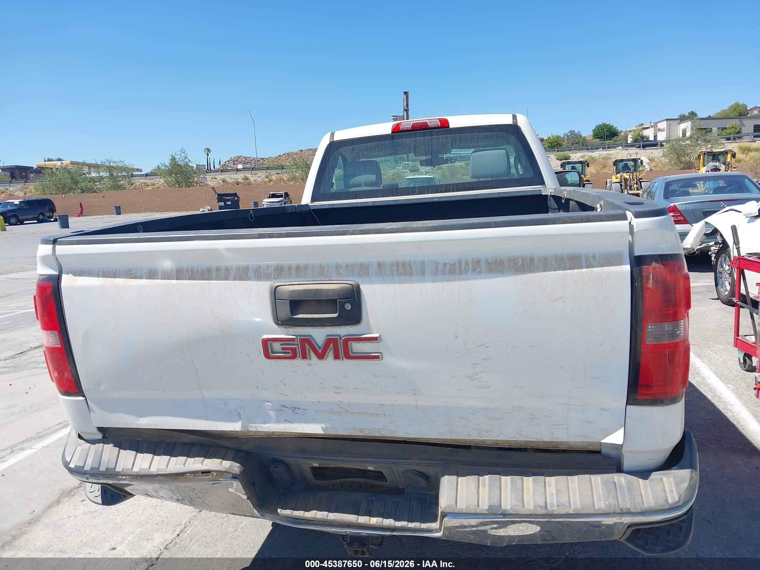 2015 Gmc Sierra 1500   White vin: 1GTN1TEC5FZ900291