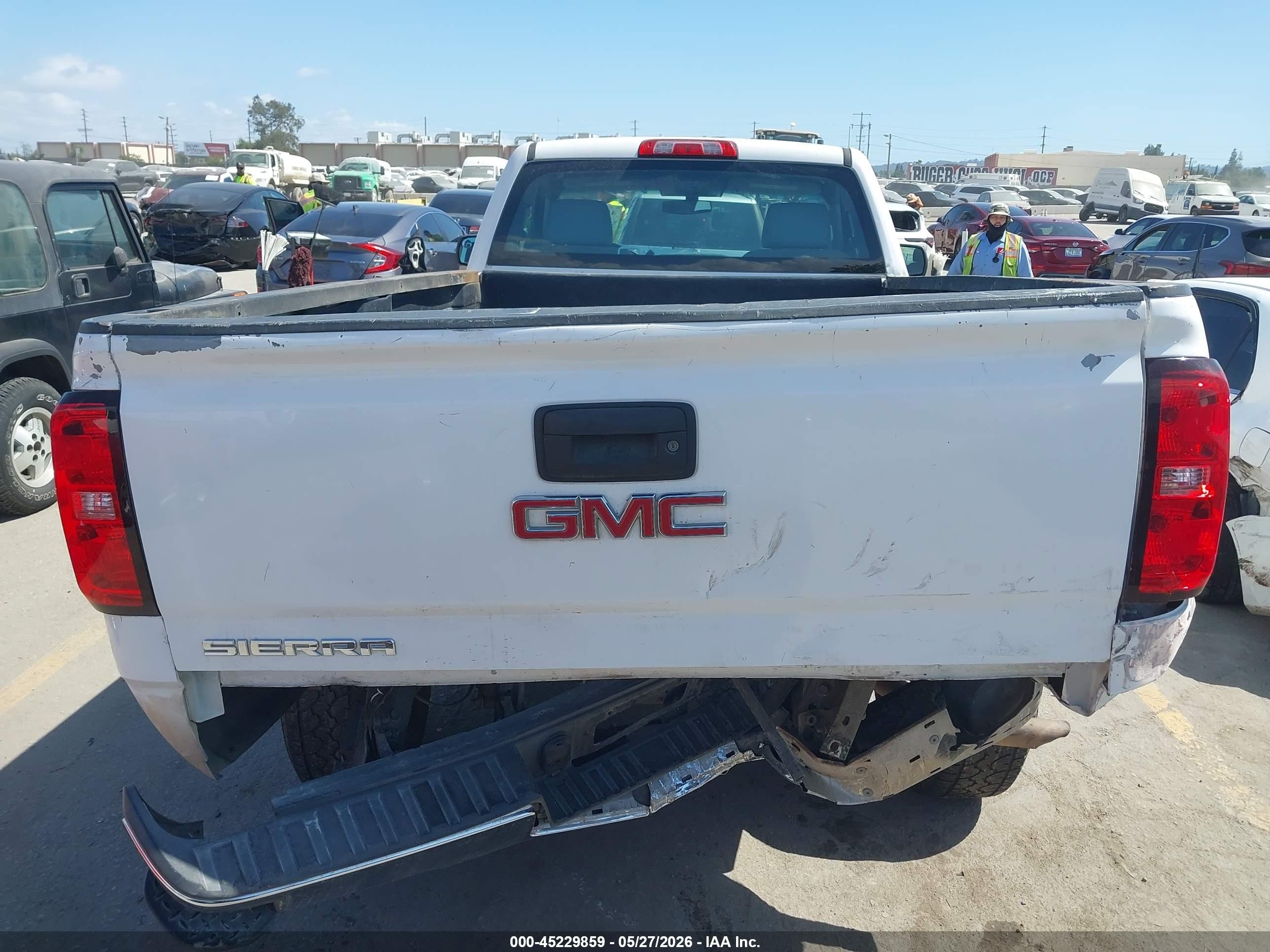 2015 Gmc Sierra 1500 White vin: 1GTN1TEC5FZ903577