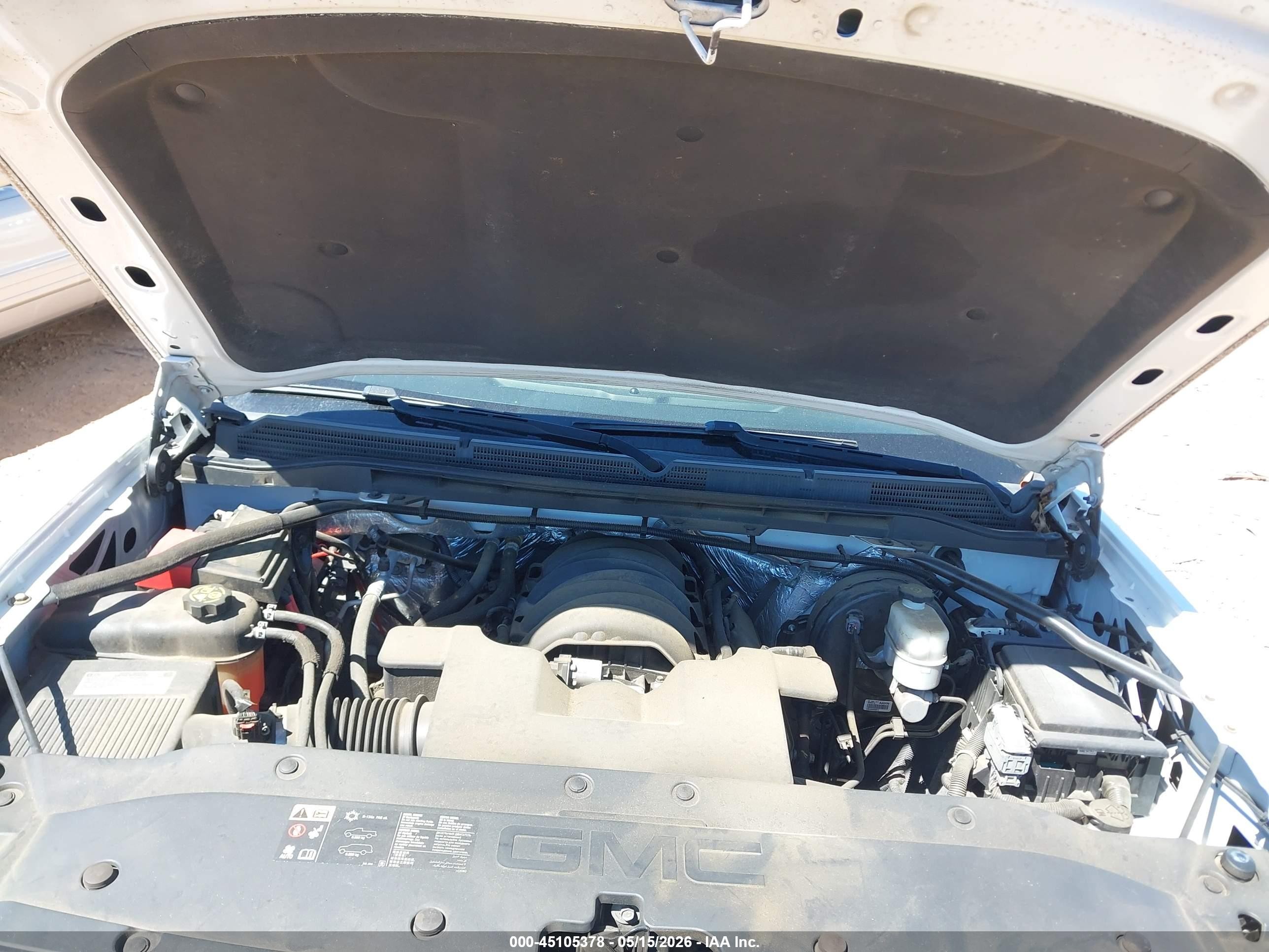 2015 Gmc Sierra 1500   White vin: 1GTN1TEC6FZ905077