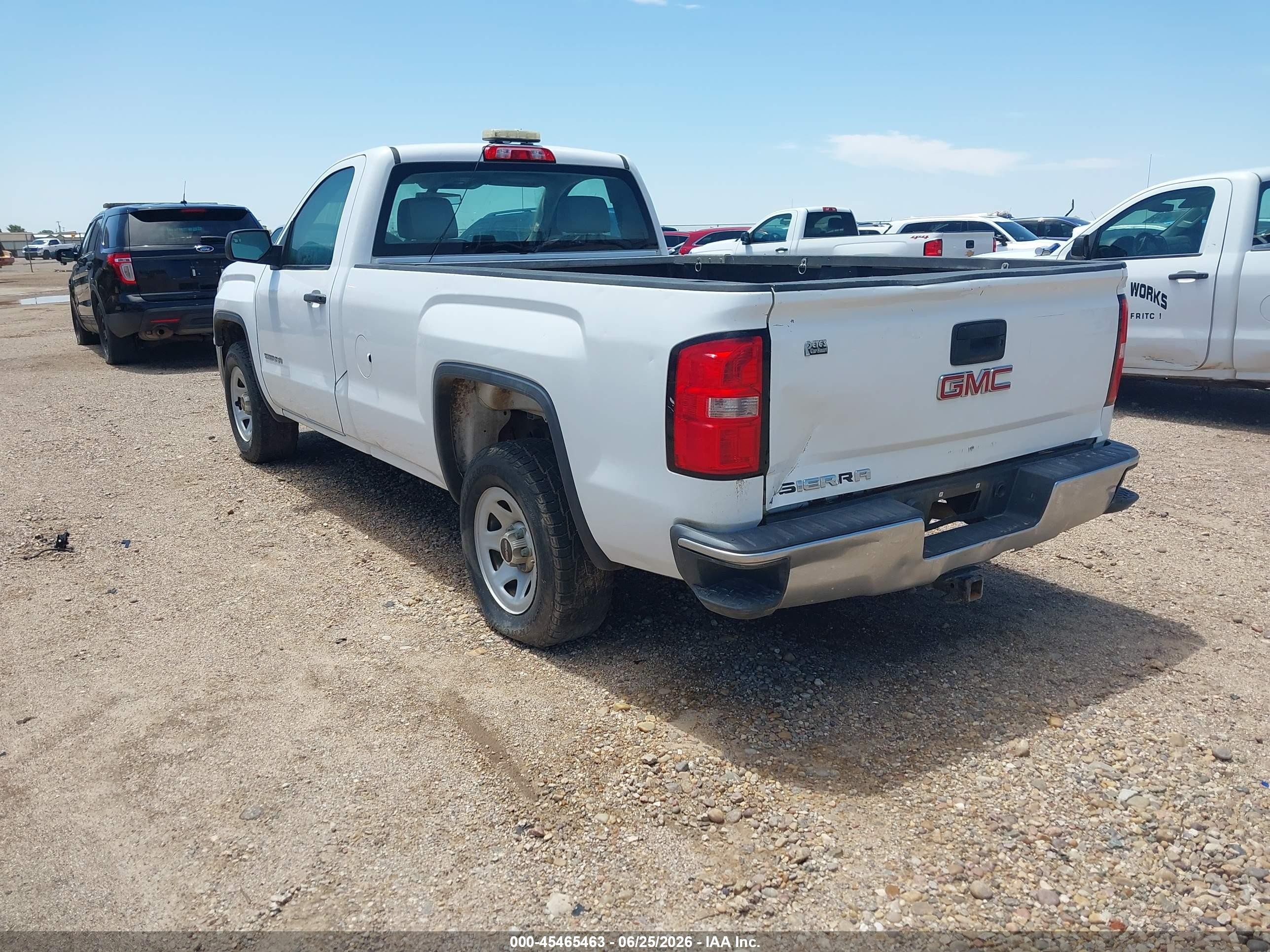 2015 Gmc Sierra 1500   White vin: 1GTN1TEC7FZ904567