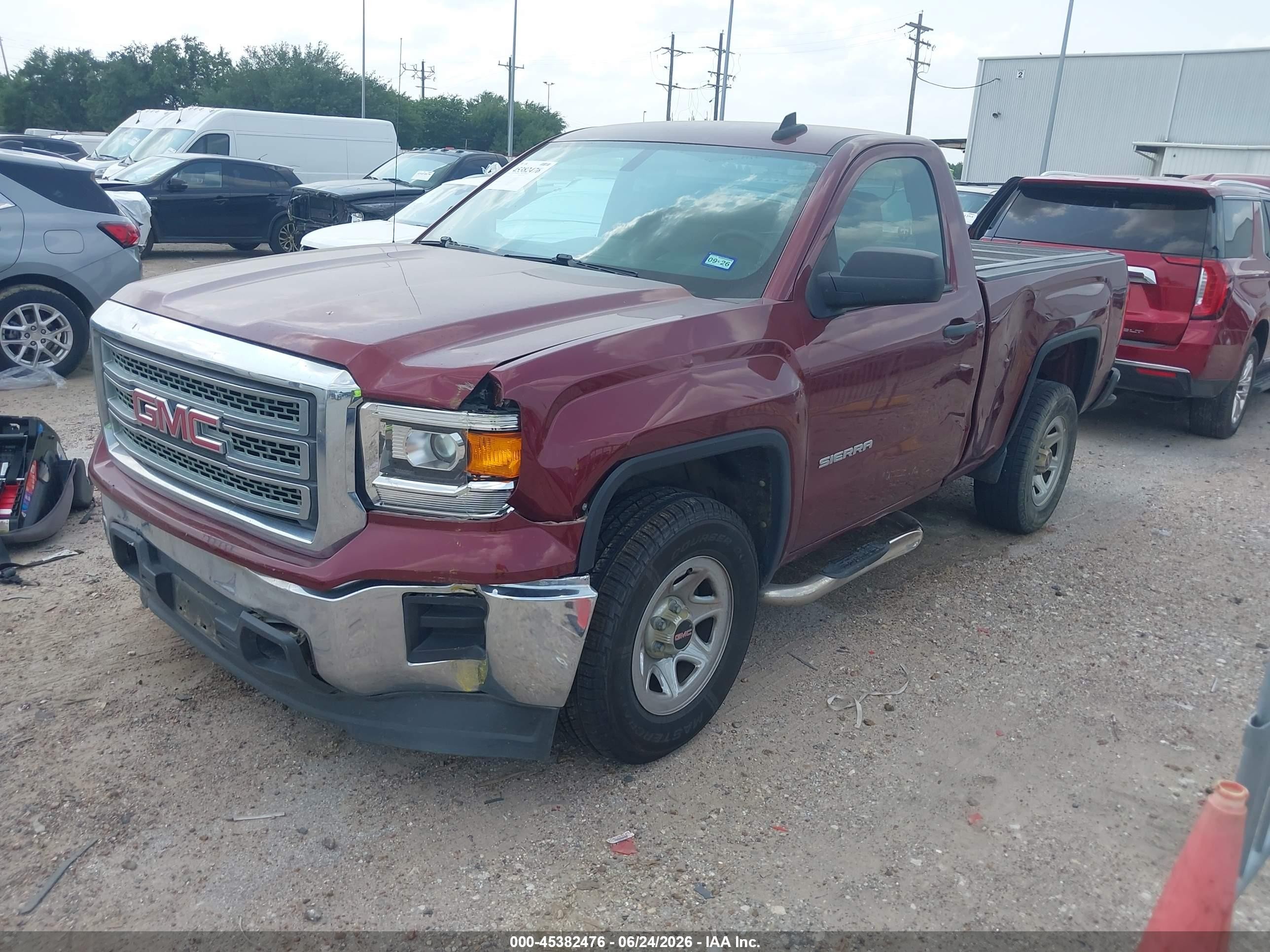 2015 Gmc Sierra 1500   Red vin: 1GTN1TEH2FZ147072