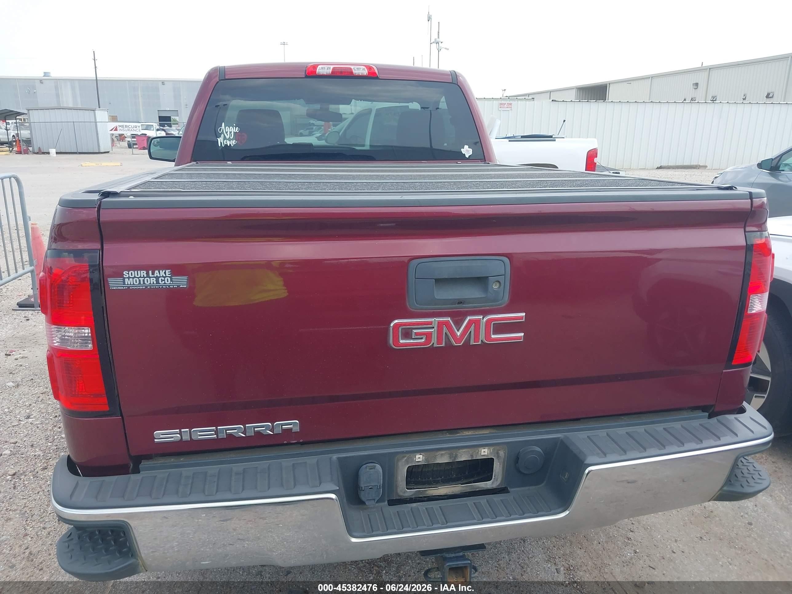 2015 Gmc Sierra 1500   Red vin: 1GTN1TEH2FZ147072