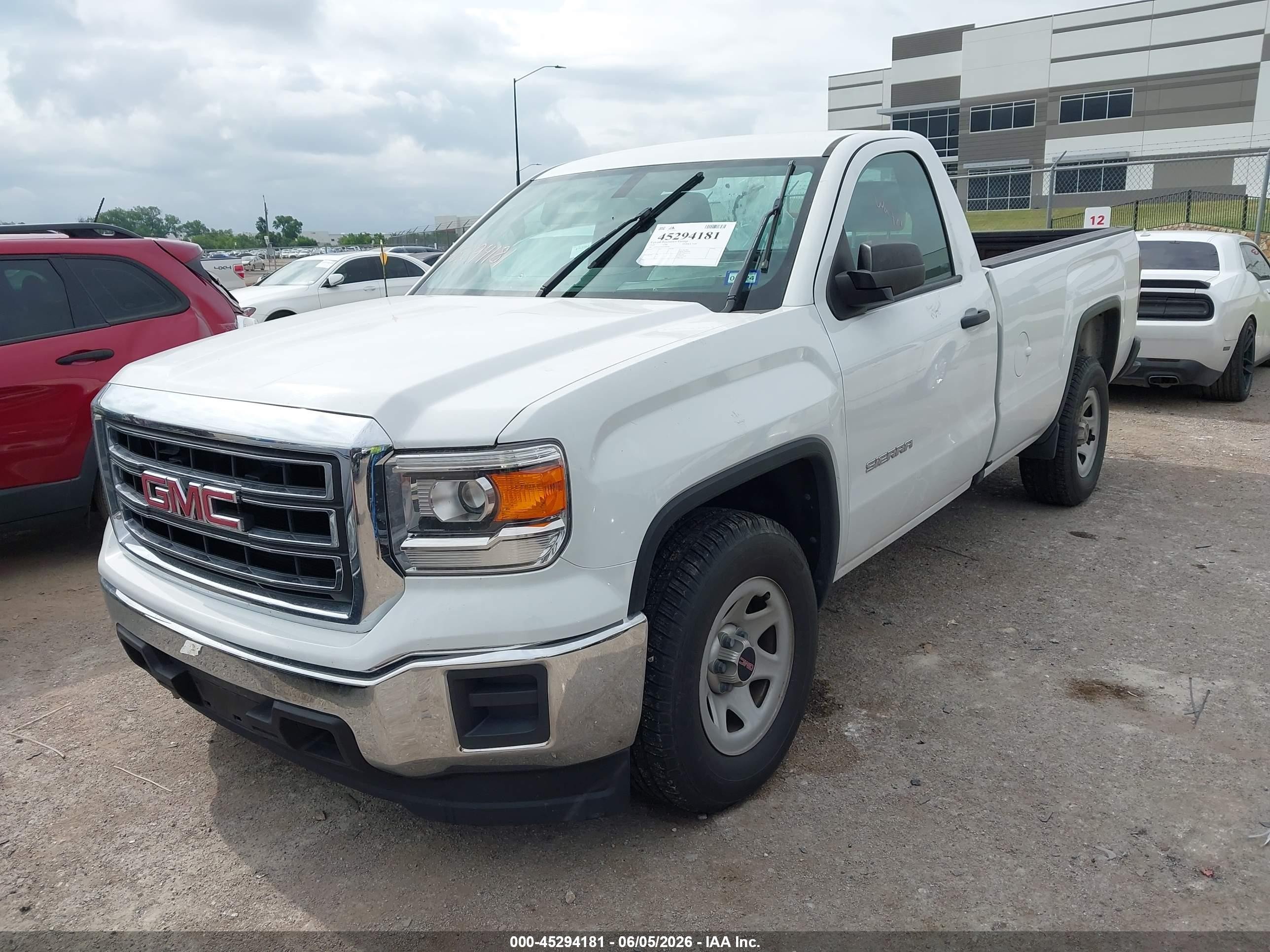 2015 Gmc Sierra 1500   White vin: 1GTN1TEH4FZ280562