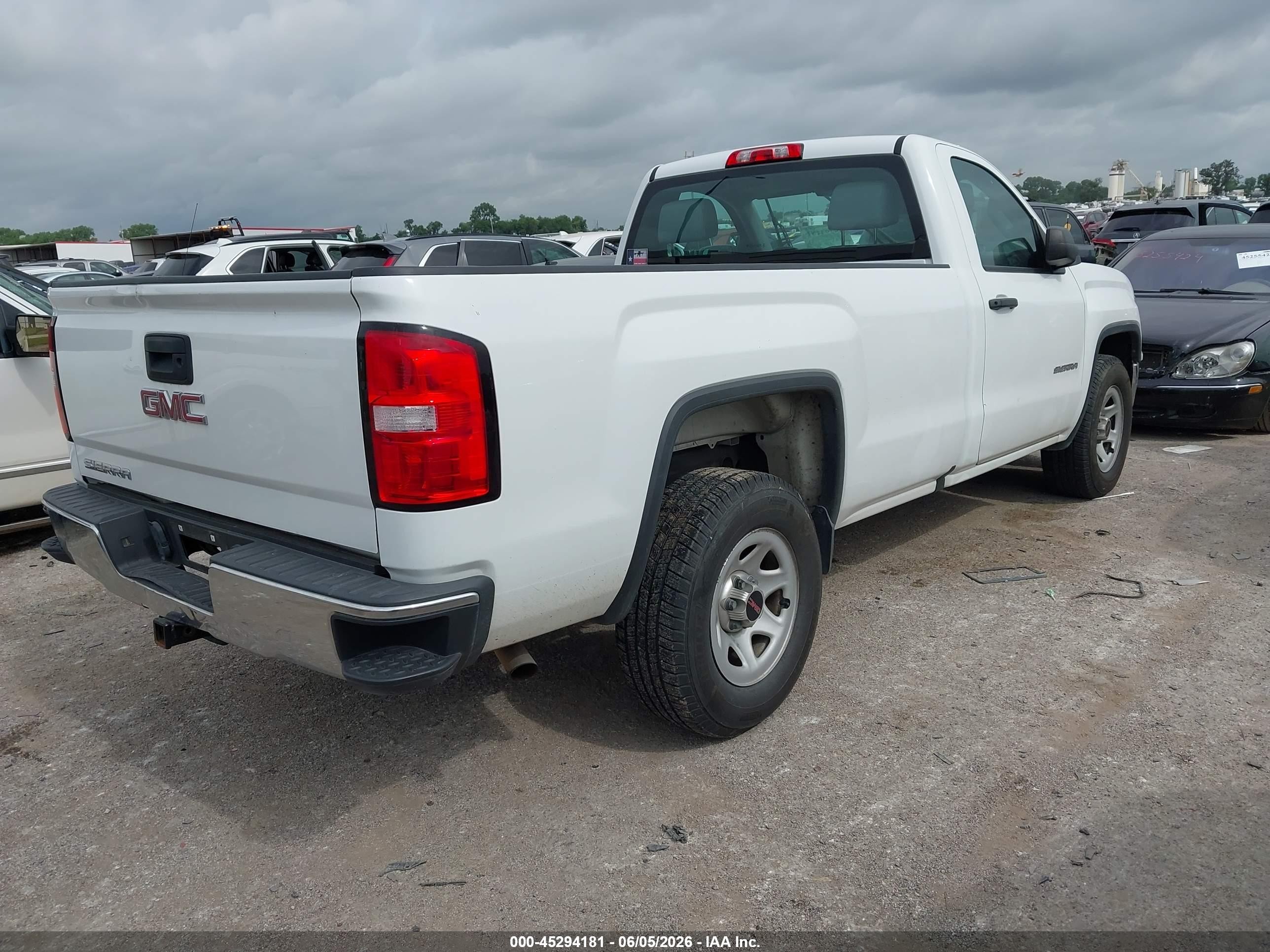 2015 Gmc Sierra 1500   White vin: 1GTN1TEH4FZ280562