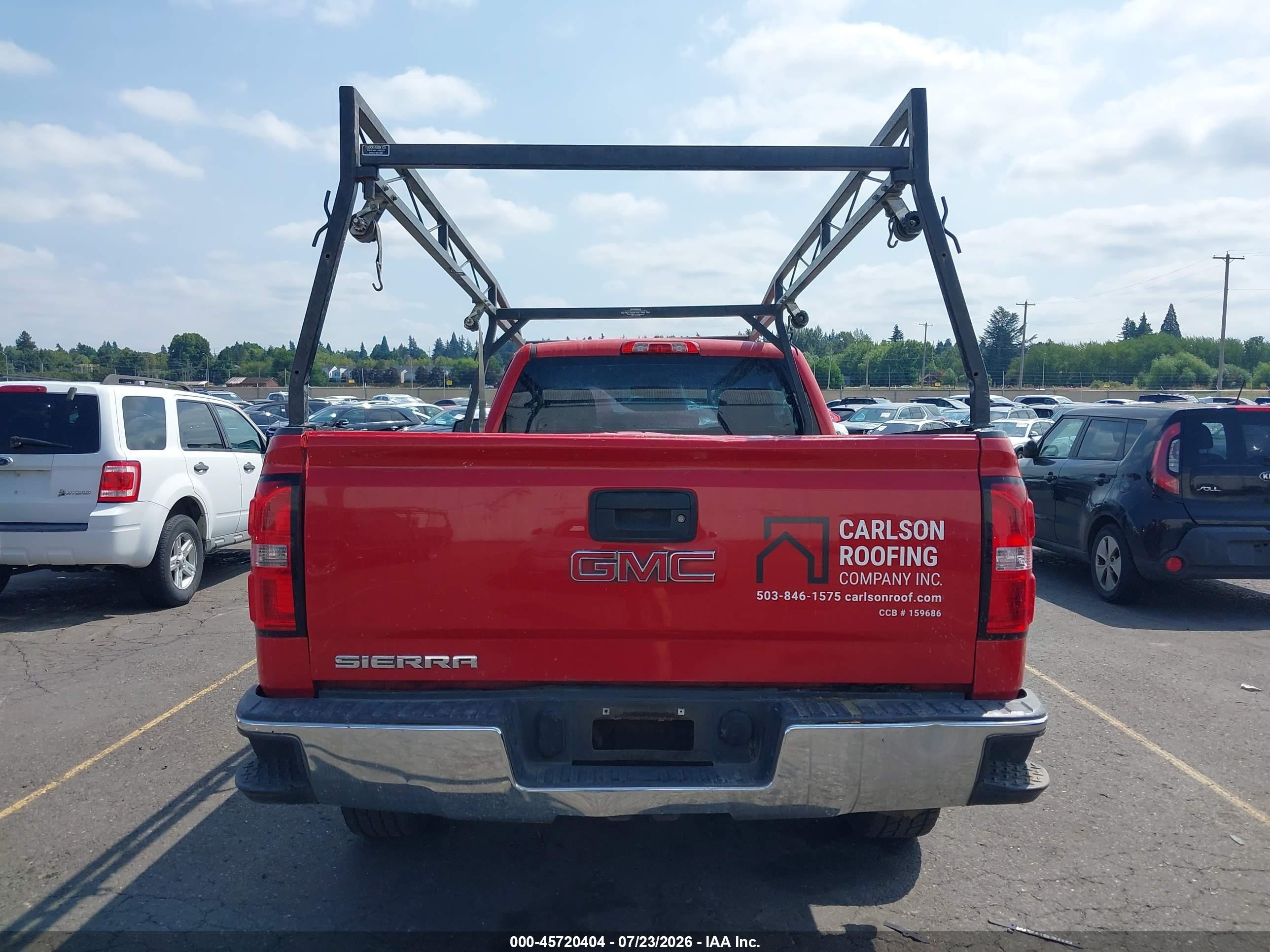 2015 Gmc Sierra 1500   Red vin: 1GTN1TEH9FZ196687