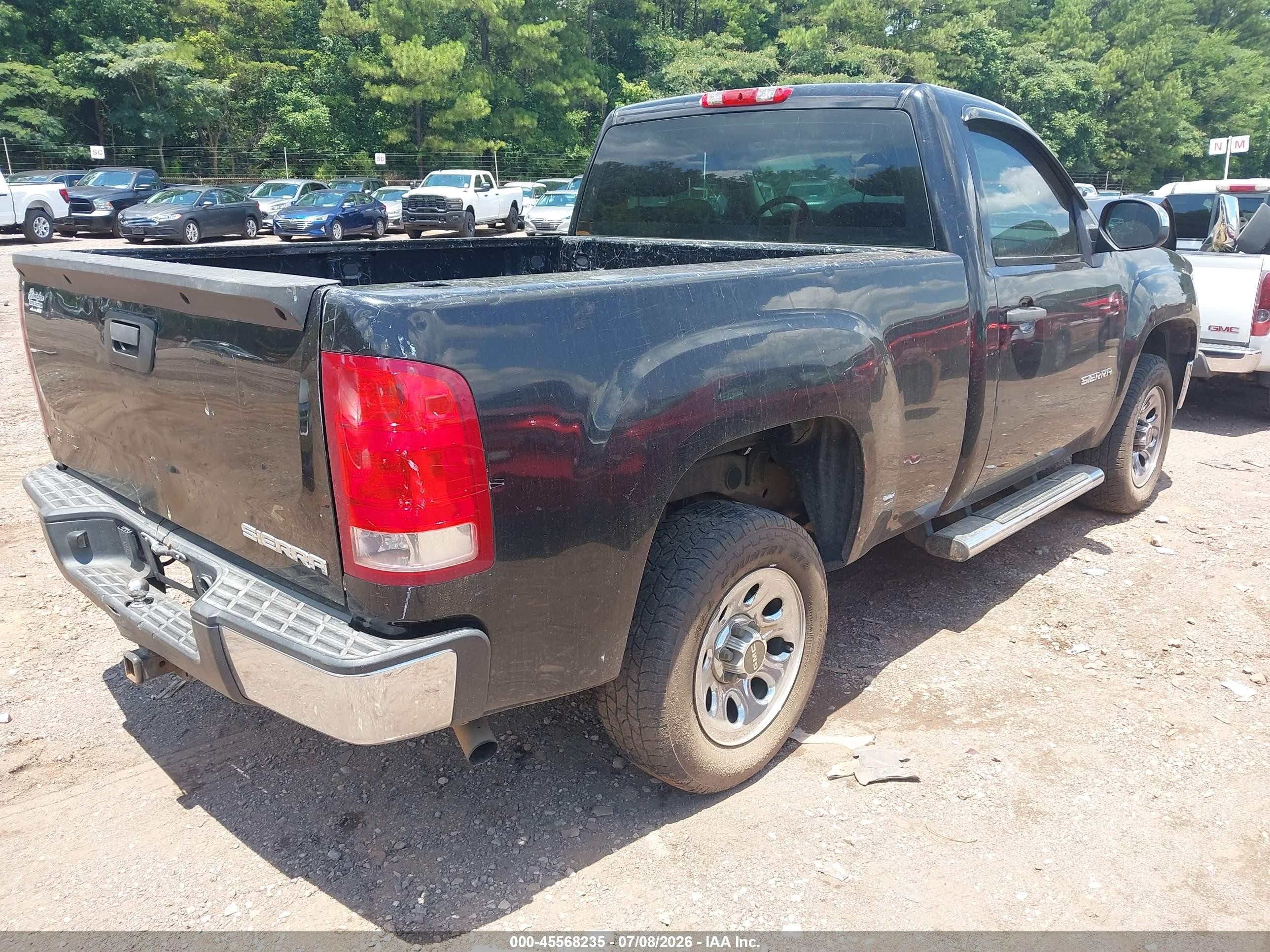 2011 Gmc Sierra 1500 Work Truck Черный vin: 1GTN1TEX1BZ308139