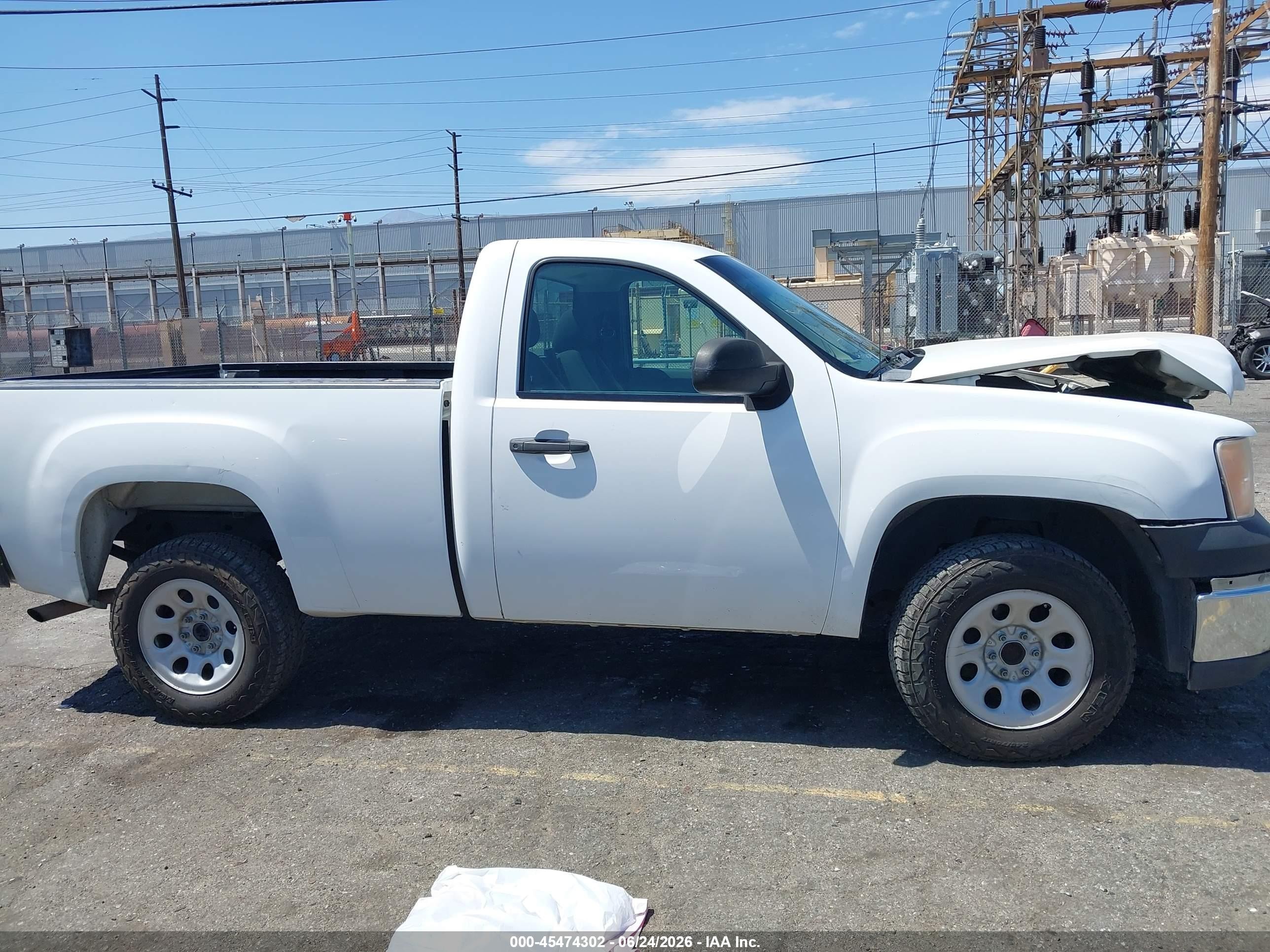 2012 Gmc Sierra 1500 Work Truck White vin: 1GTN1TEX1CZ169146