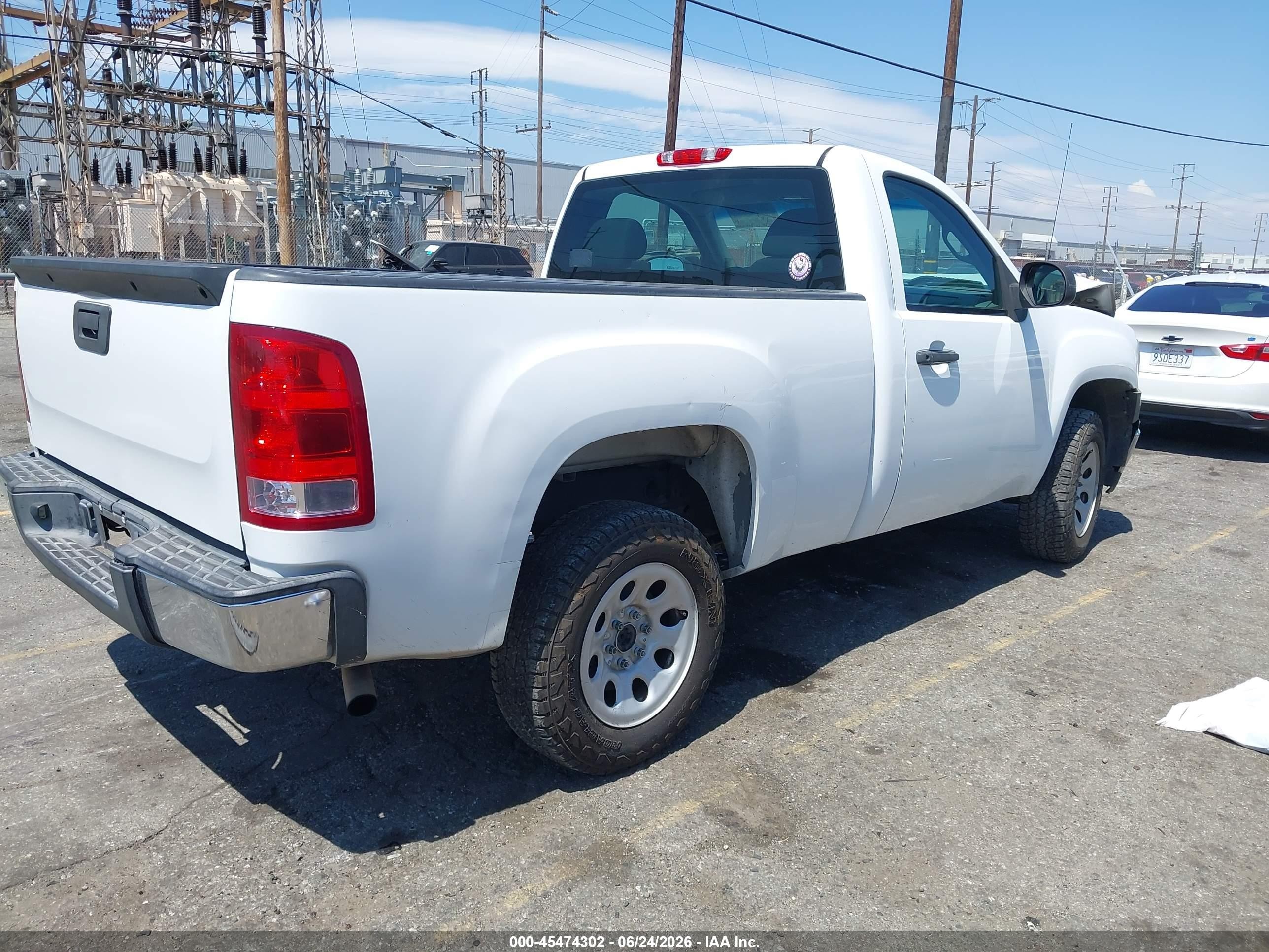 2012 Gmc Sierra 1500 Work Truck White vin: 1GTN1TEX1CZ169146