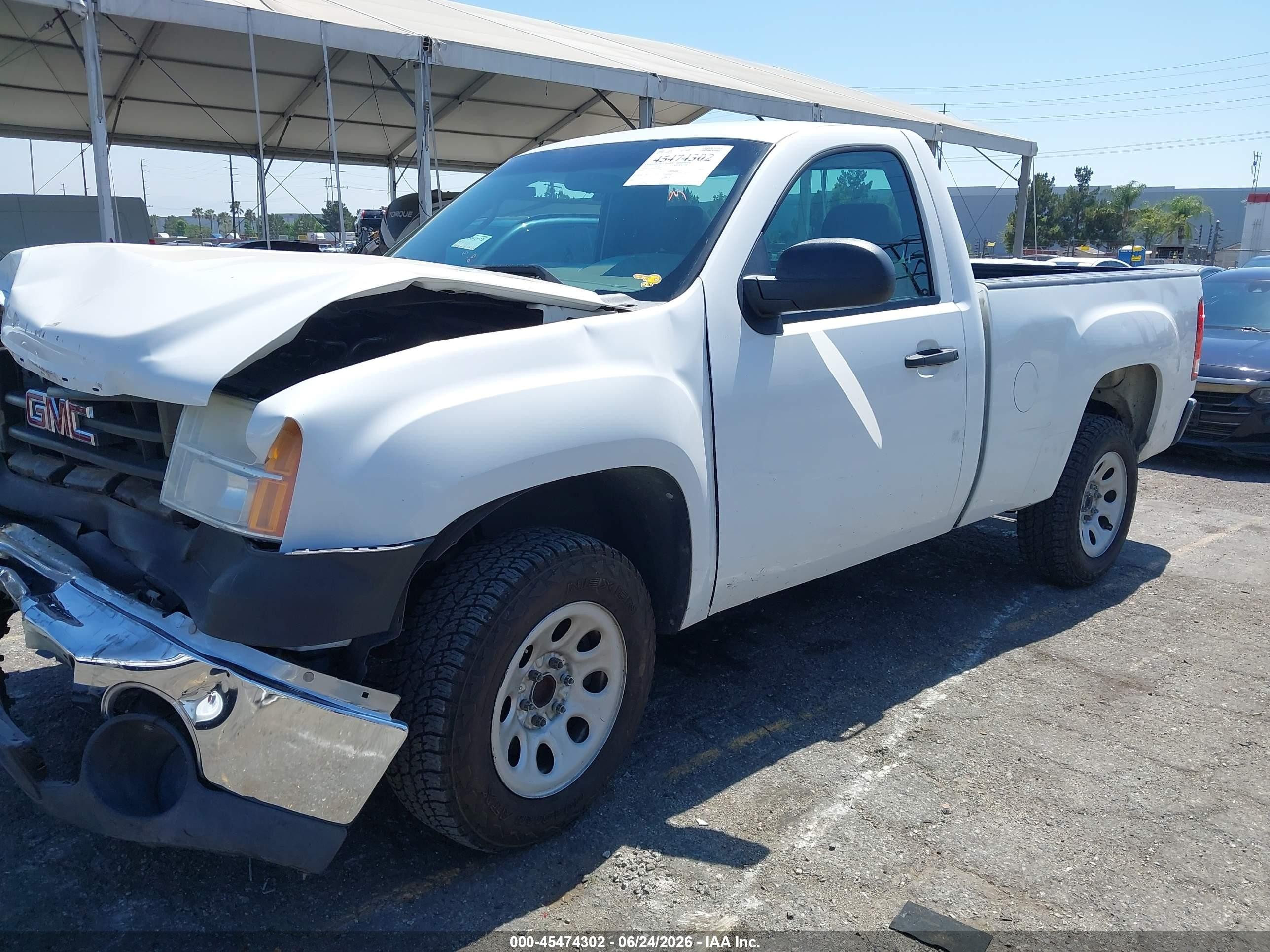 2012 Gmc Sierra 1500 Work Truck White vin: 1GTN1TEX1CZ169146