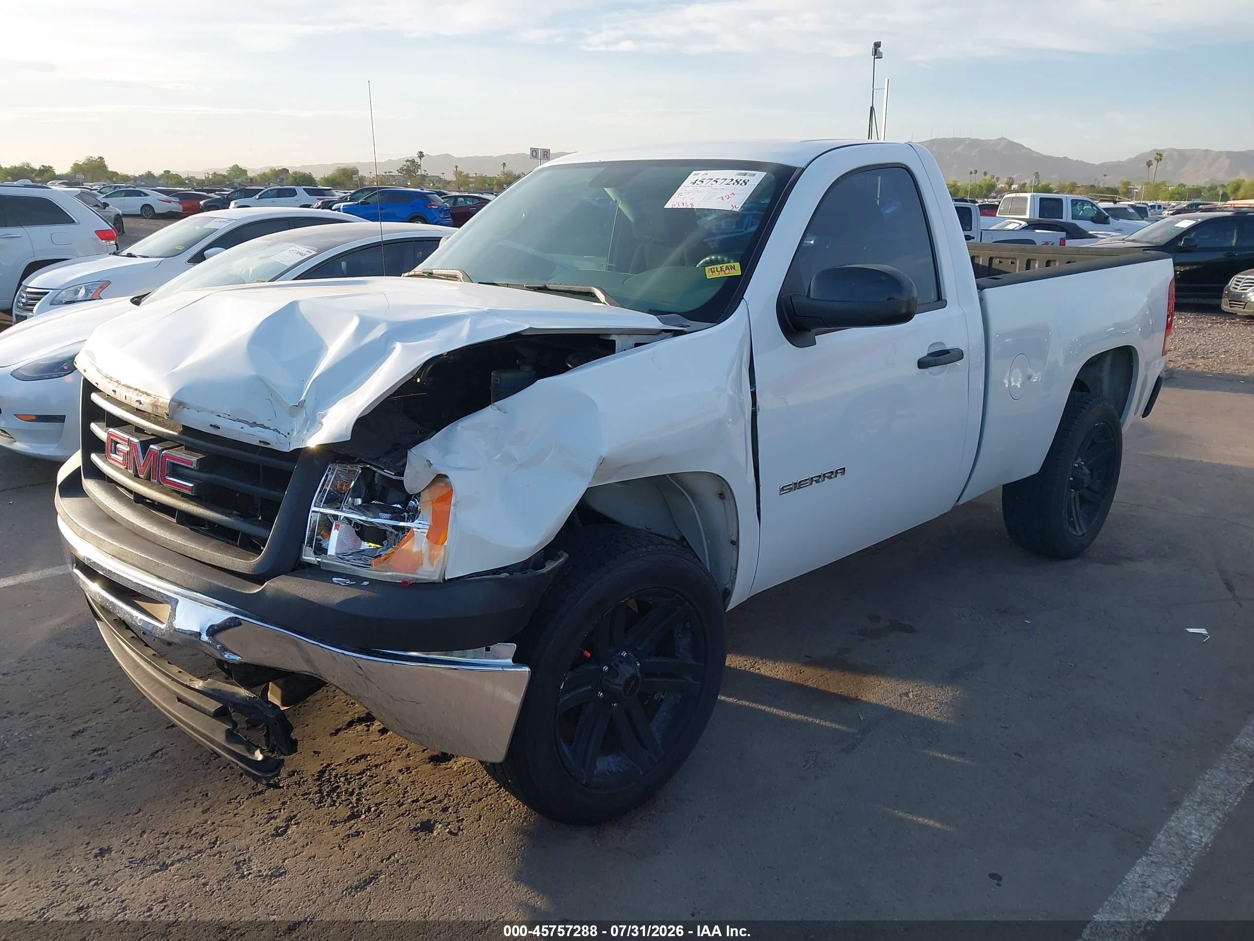 2012 Gmc Sierra 1500 Work Truck White vin: 1GTN1TEX2CZ145762