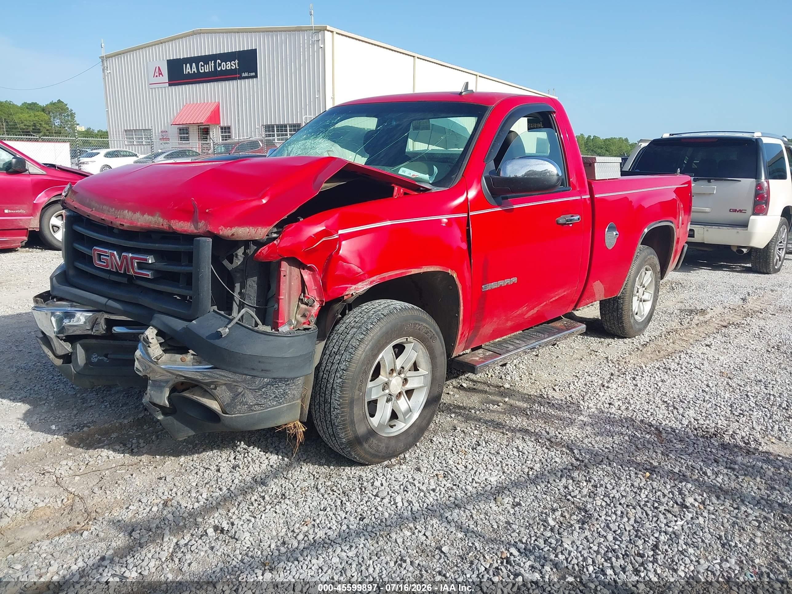 2011 Gmc Sierra 1500 Work Truck Red vin: 1GTN1TEX4BZ119906