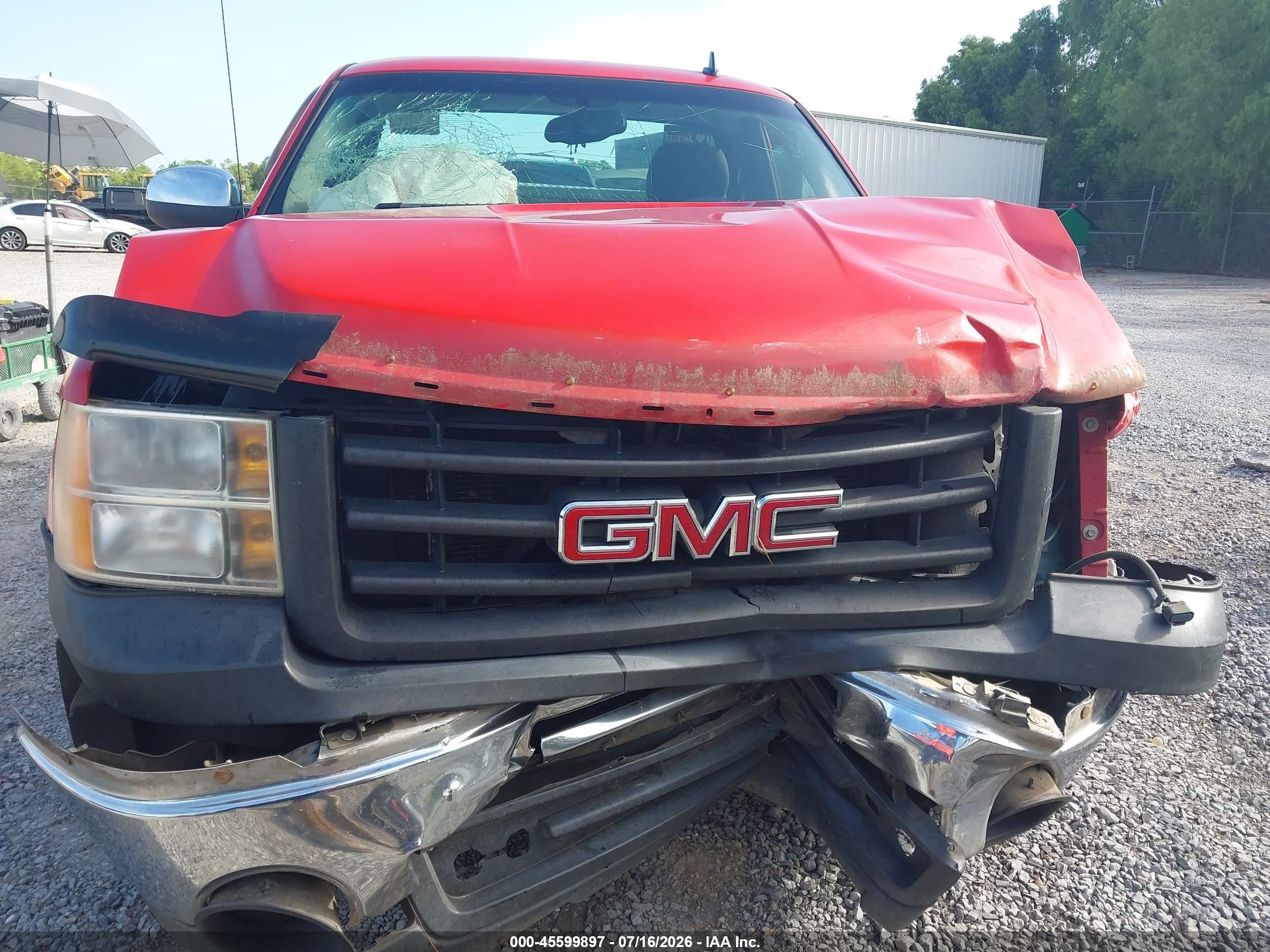 2011 Gmc Sierra 1500 Work Truck Red vin: 1GTN1TEX4BZ119906