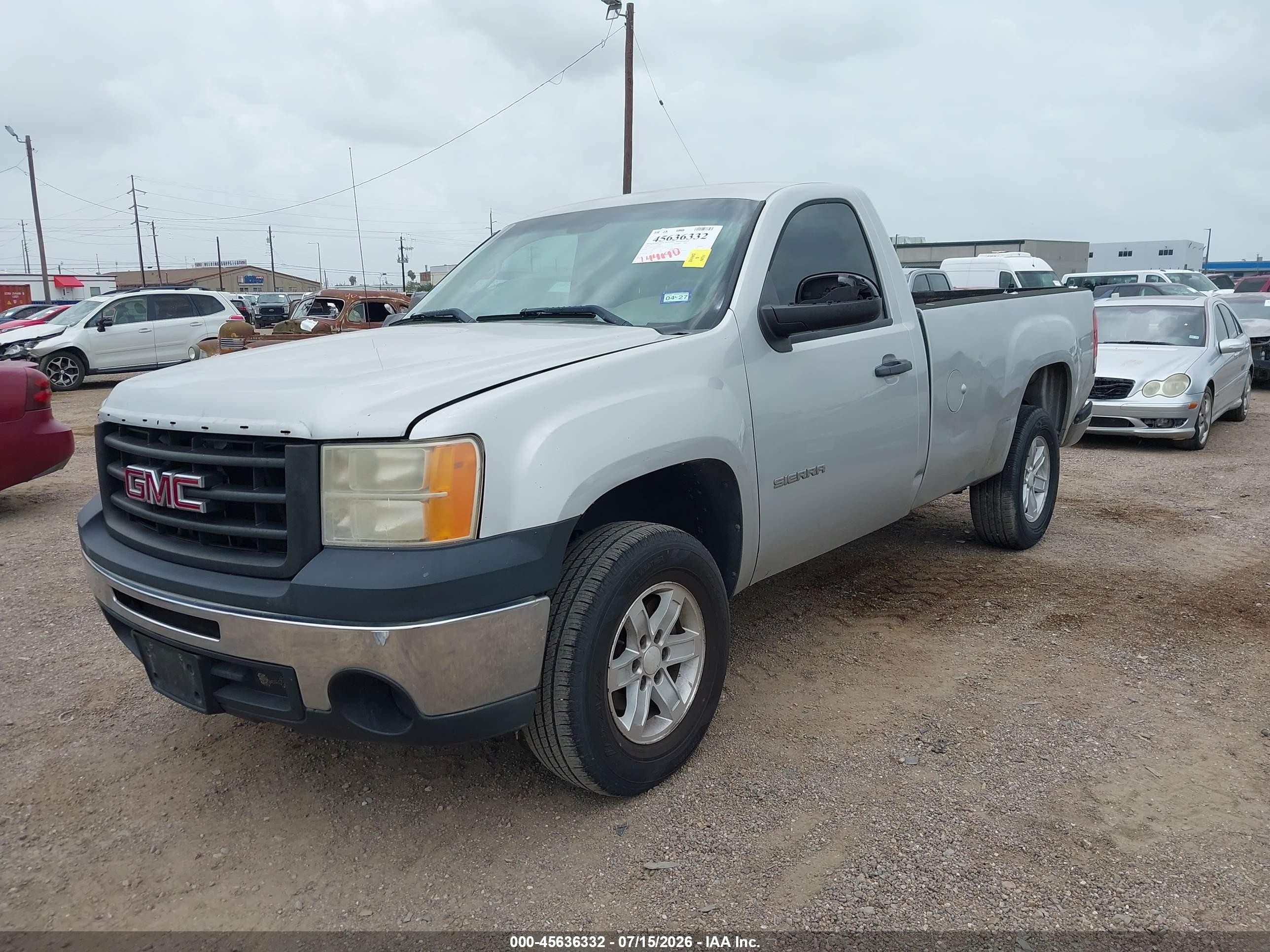 2011 Gmc Sierra 1500 Work Truck Silver vin: 1GTN1TEX4BZ342107
