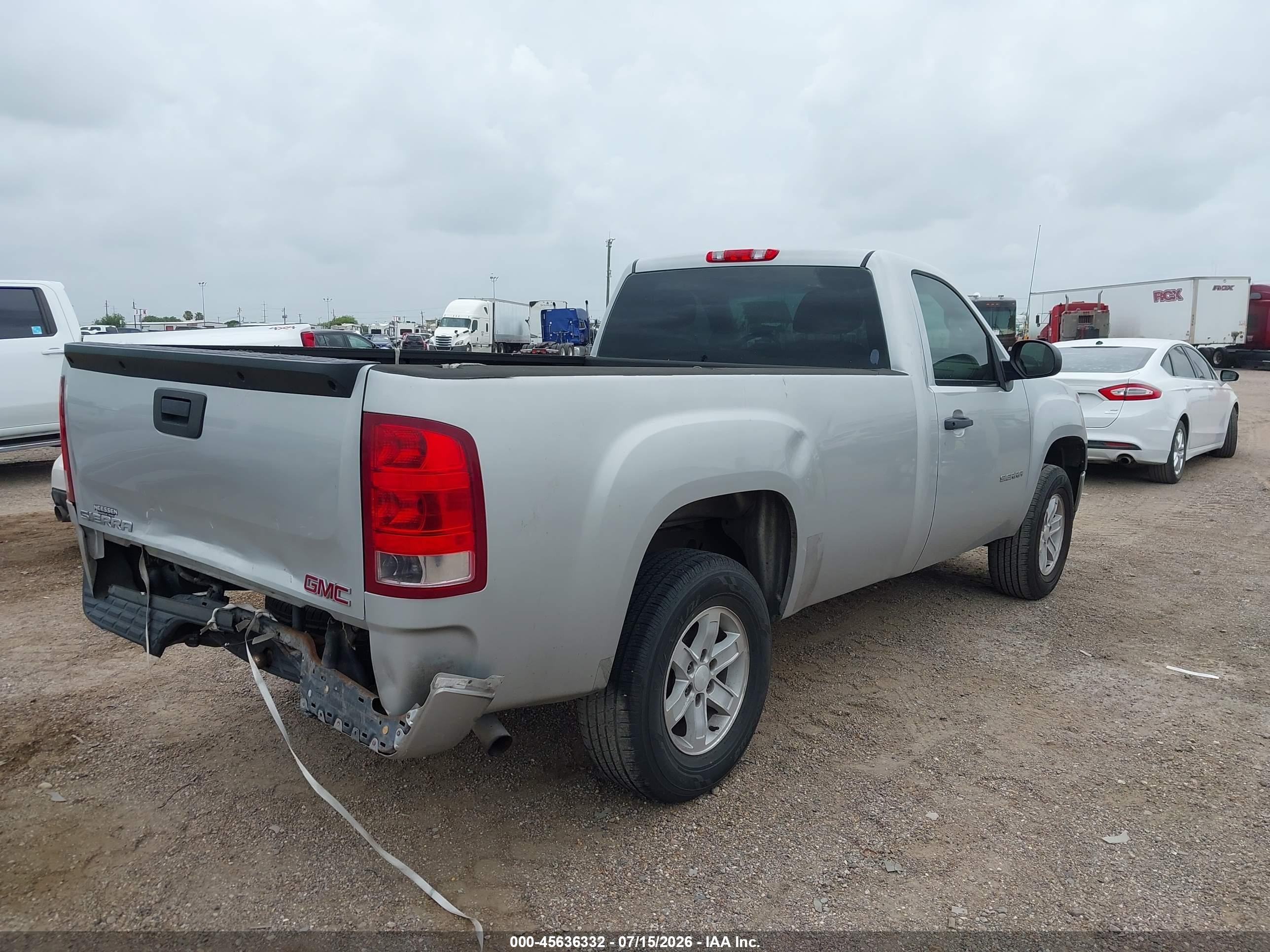 2011 Gmc Sierra 1500 Work Truck Silver vin: 1GTN1TEX4BZ342107