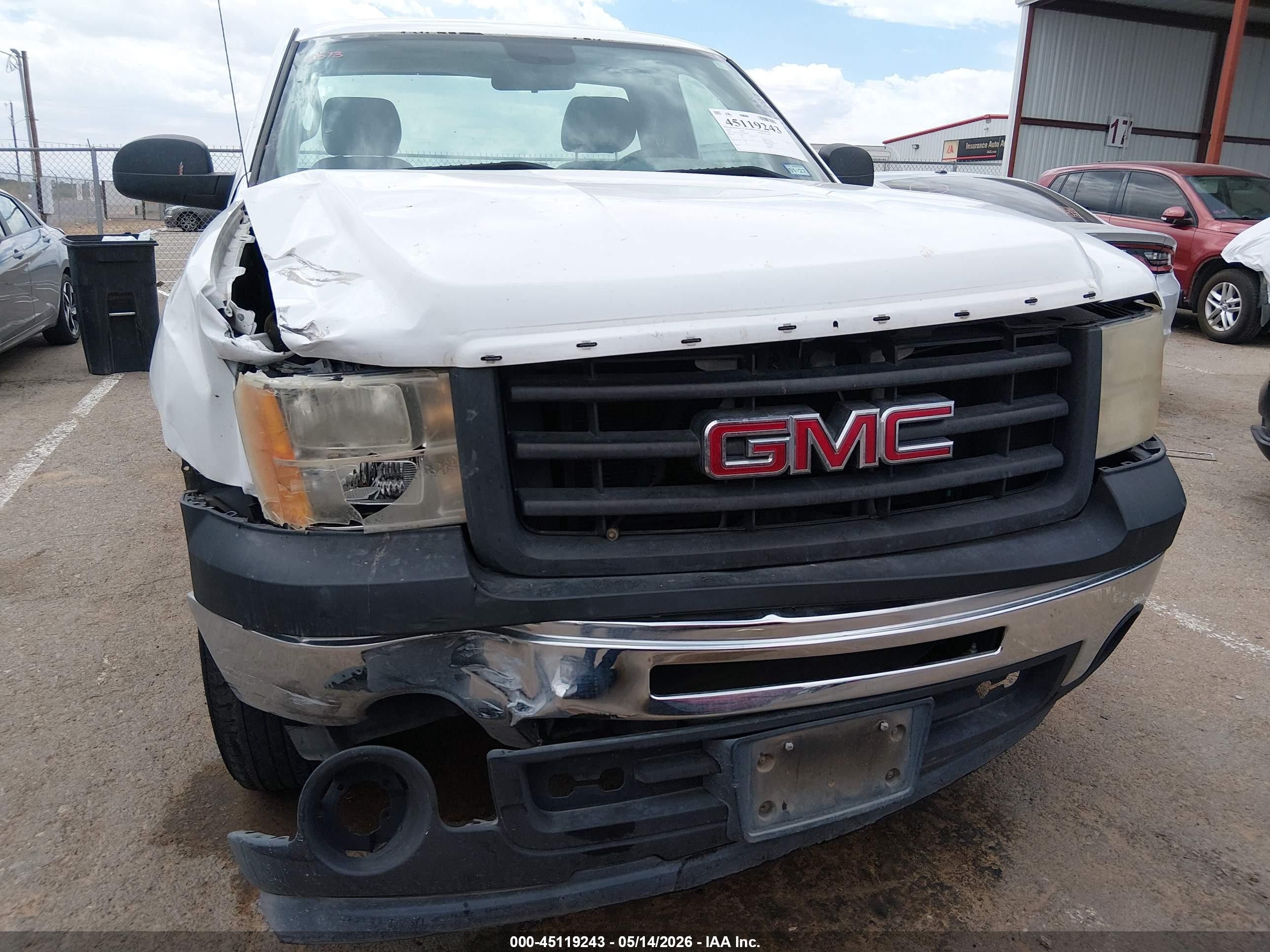2011 Gmc Sierra 1500 Work Truck White vin: 1GTN1TEX4BZ407540