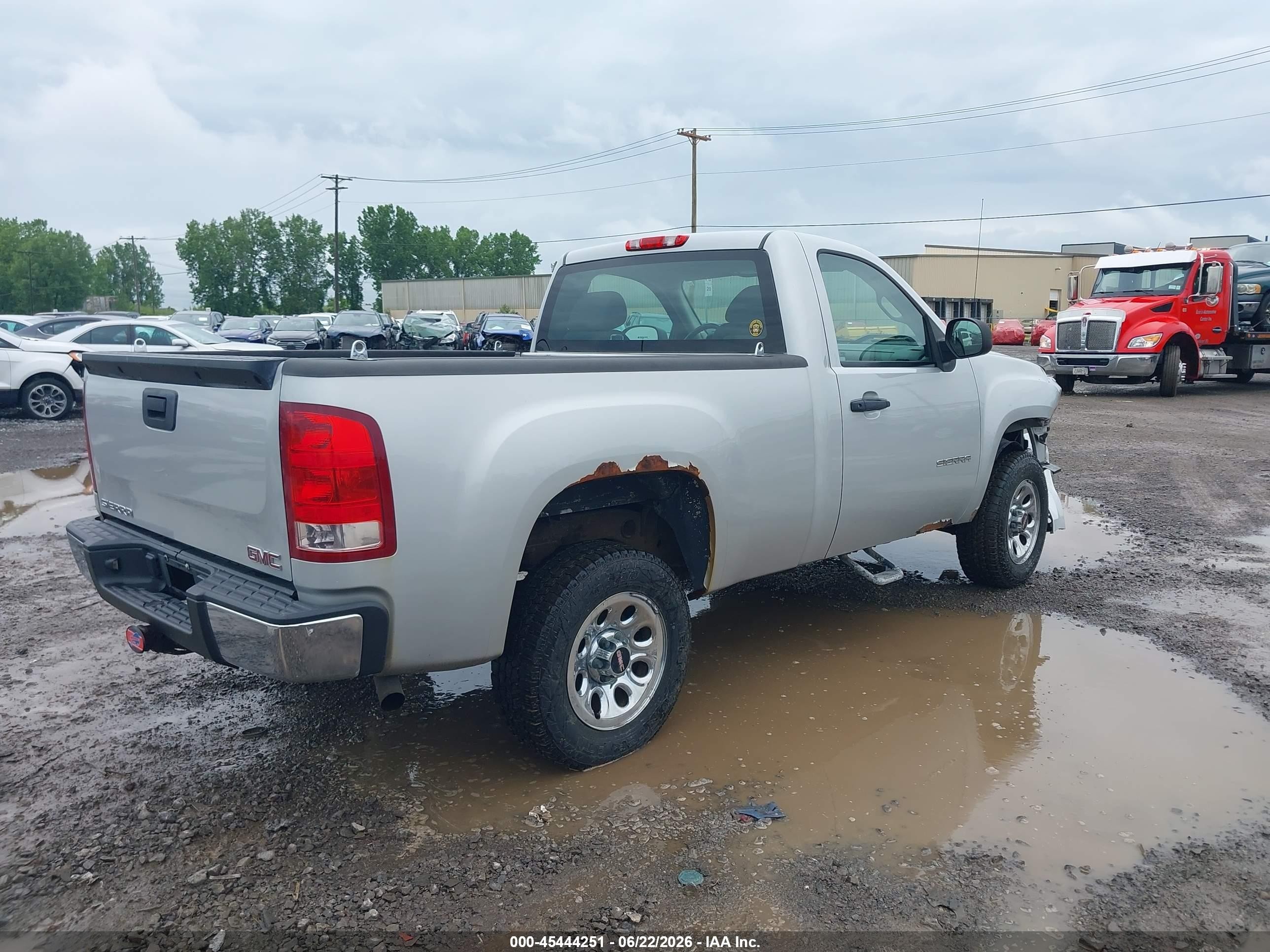 2011 Gmc Sierra 1500 Work Truck Silver vin: 1GTN1TEX6BZ185390