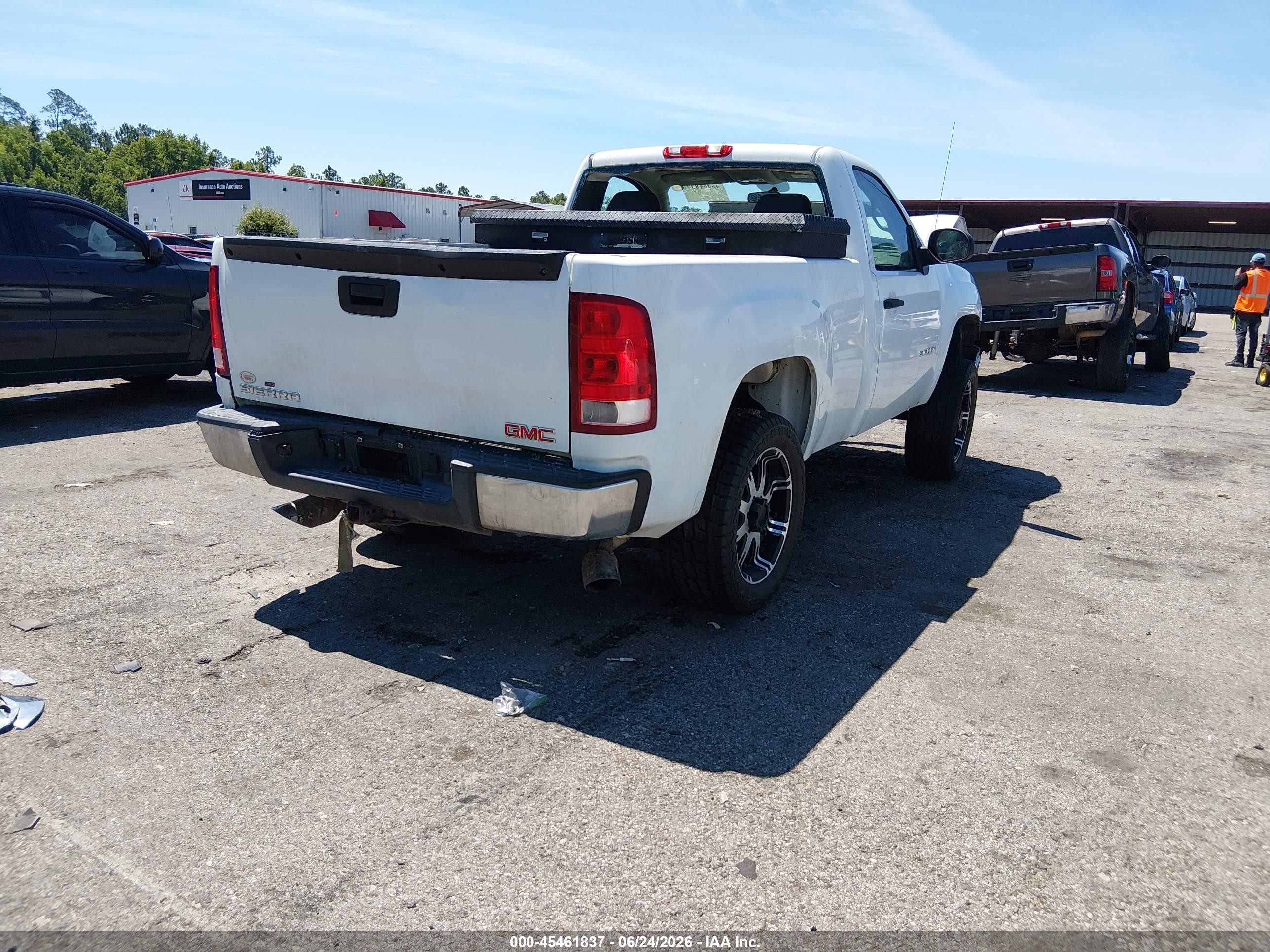 2012 Gmc Sierra 1500 Work Truck White vin: 1GTN1TEXXCZ351394