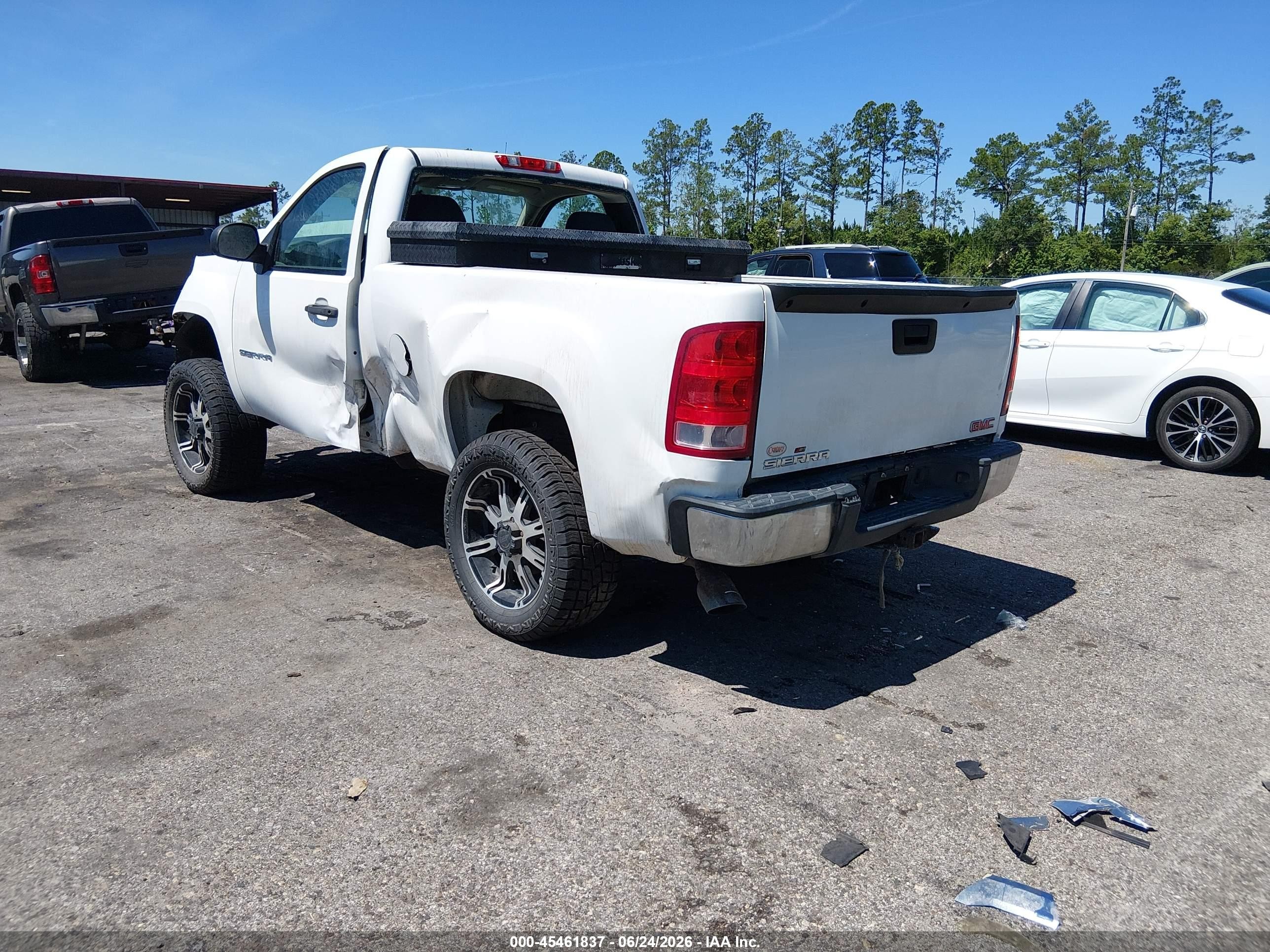 2012 Gmc Sierra 1500 Work Truck White vin: 1GTN1TEXXCZ351394