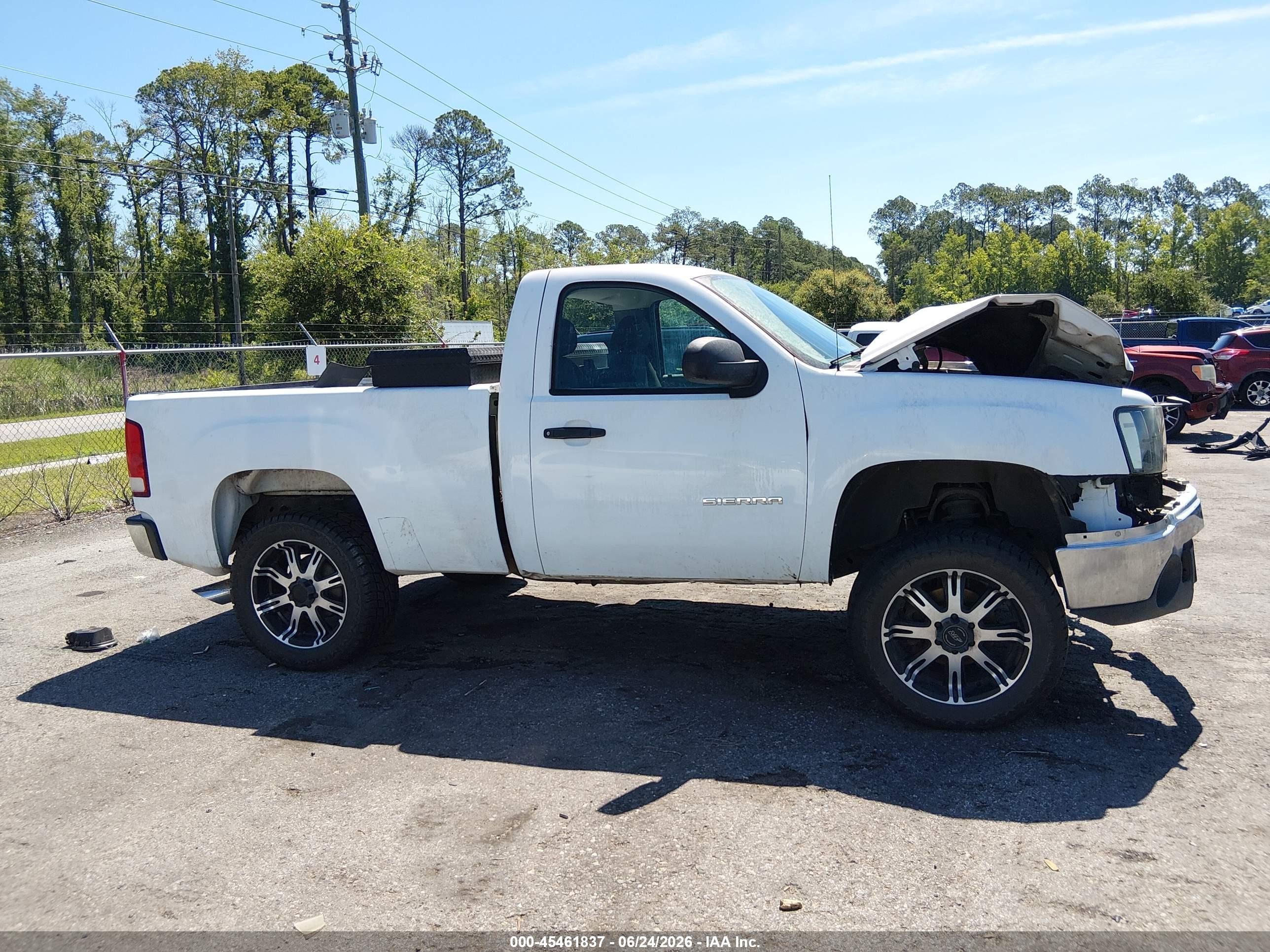 2012 Gmc Sierra 1500 Work Truck White vin: 1GTN1TEXXCZ351394