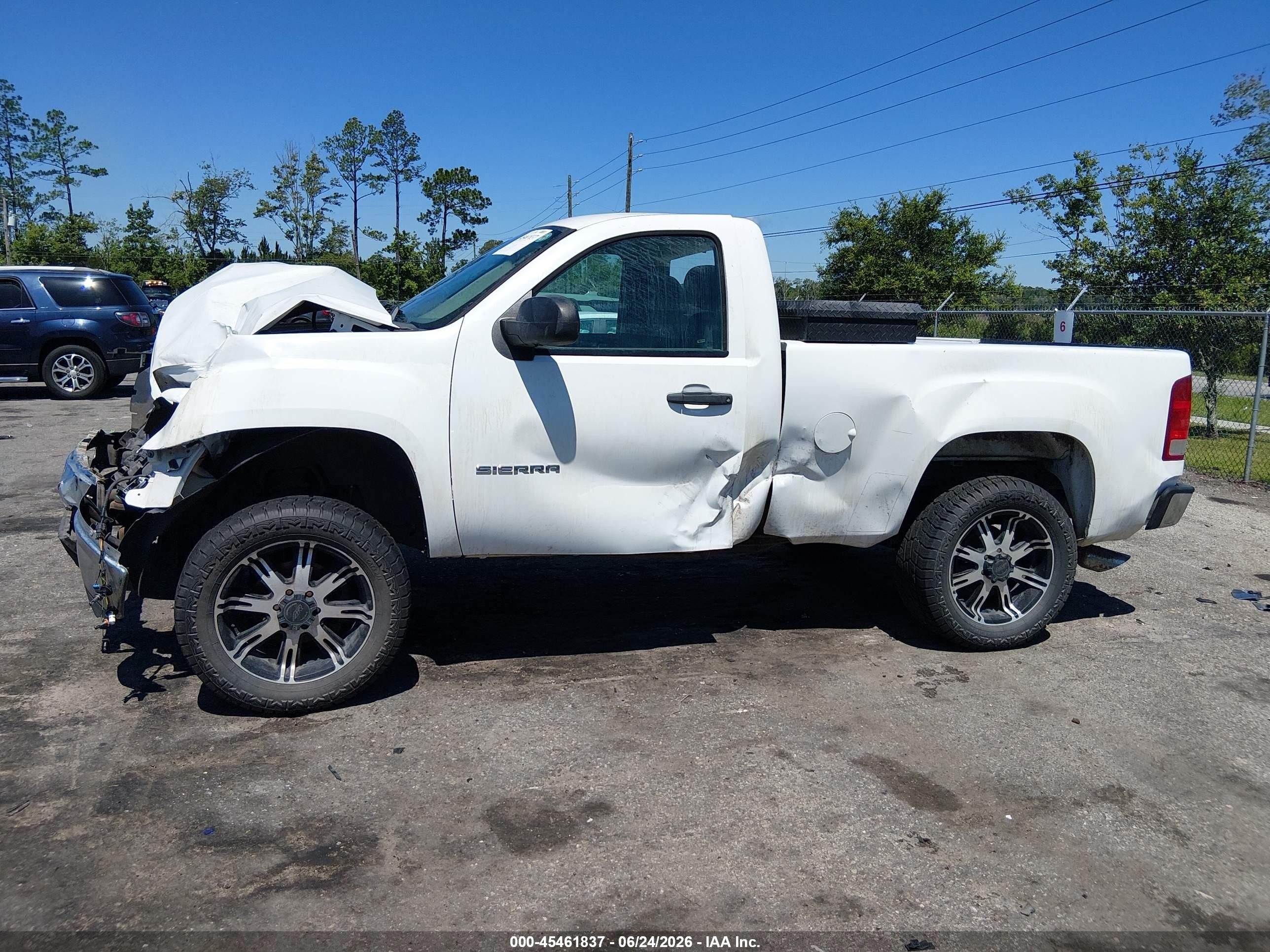 2012 Gmc Sierra 1500 Work Truck White vin: 1GTN1TEXXCZ351394