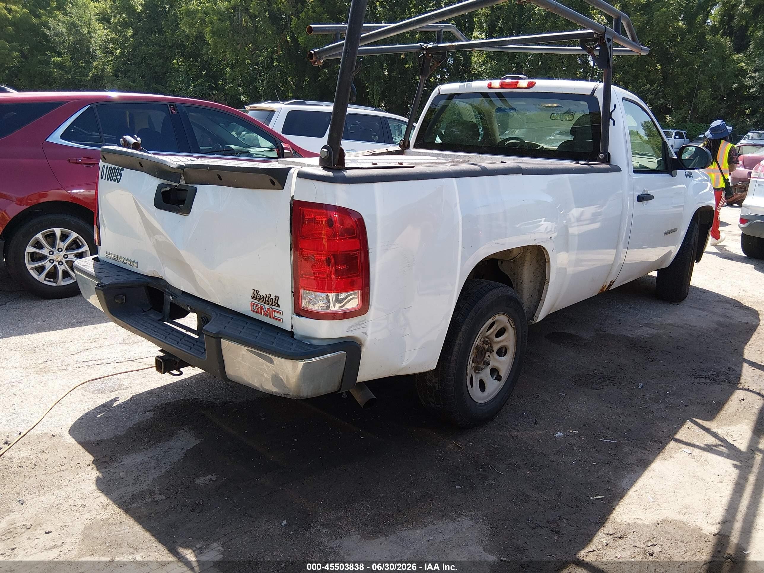 2013 Gmc Sierra 1500 Work Truck Белый vin: 1GTN1TEXXDZ195908