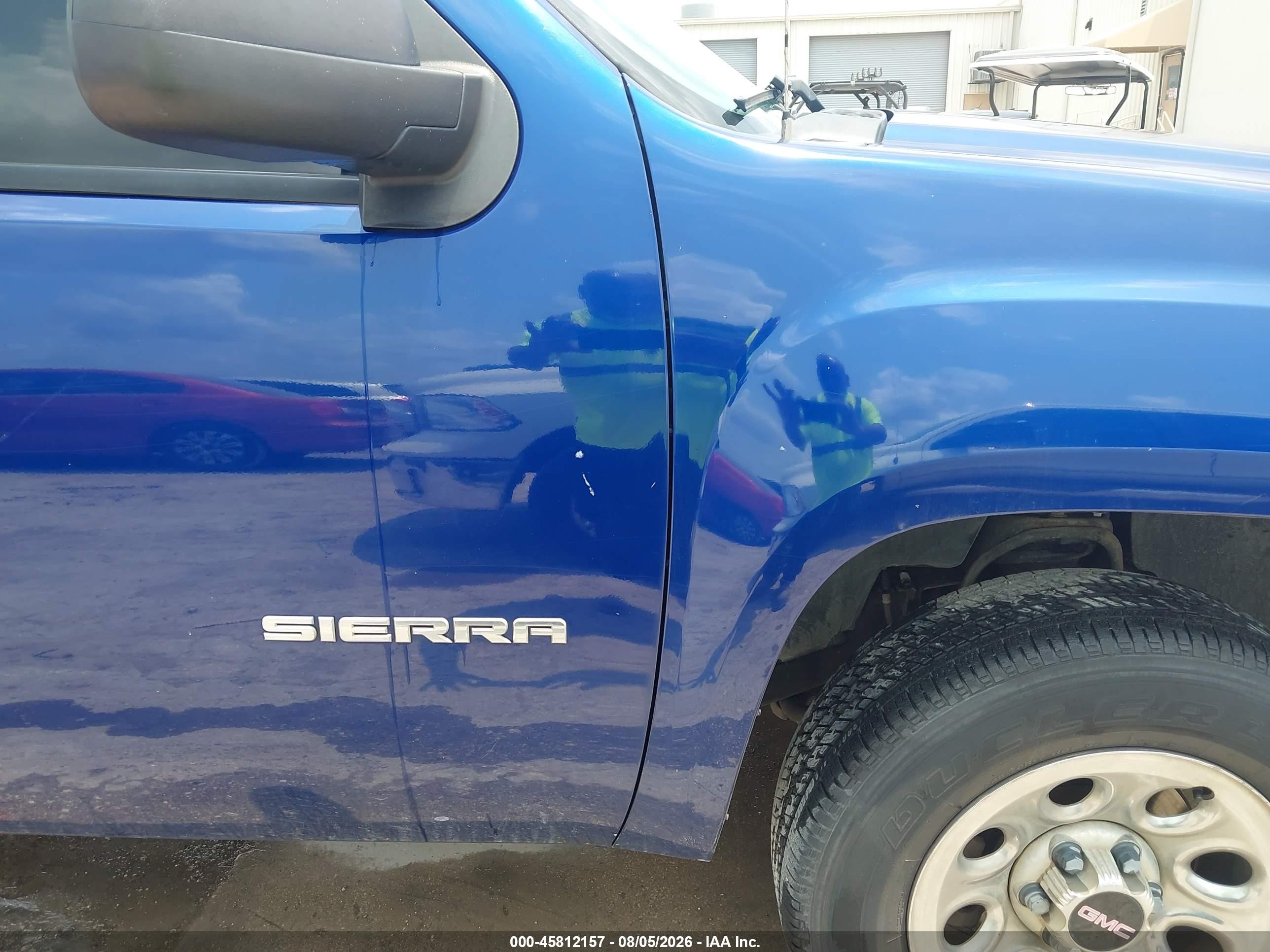 2013 Gmc Sierra 1500 Work Truck Blue vin: 1GTN1TEXXDZ274981