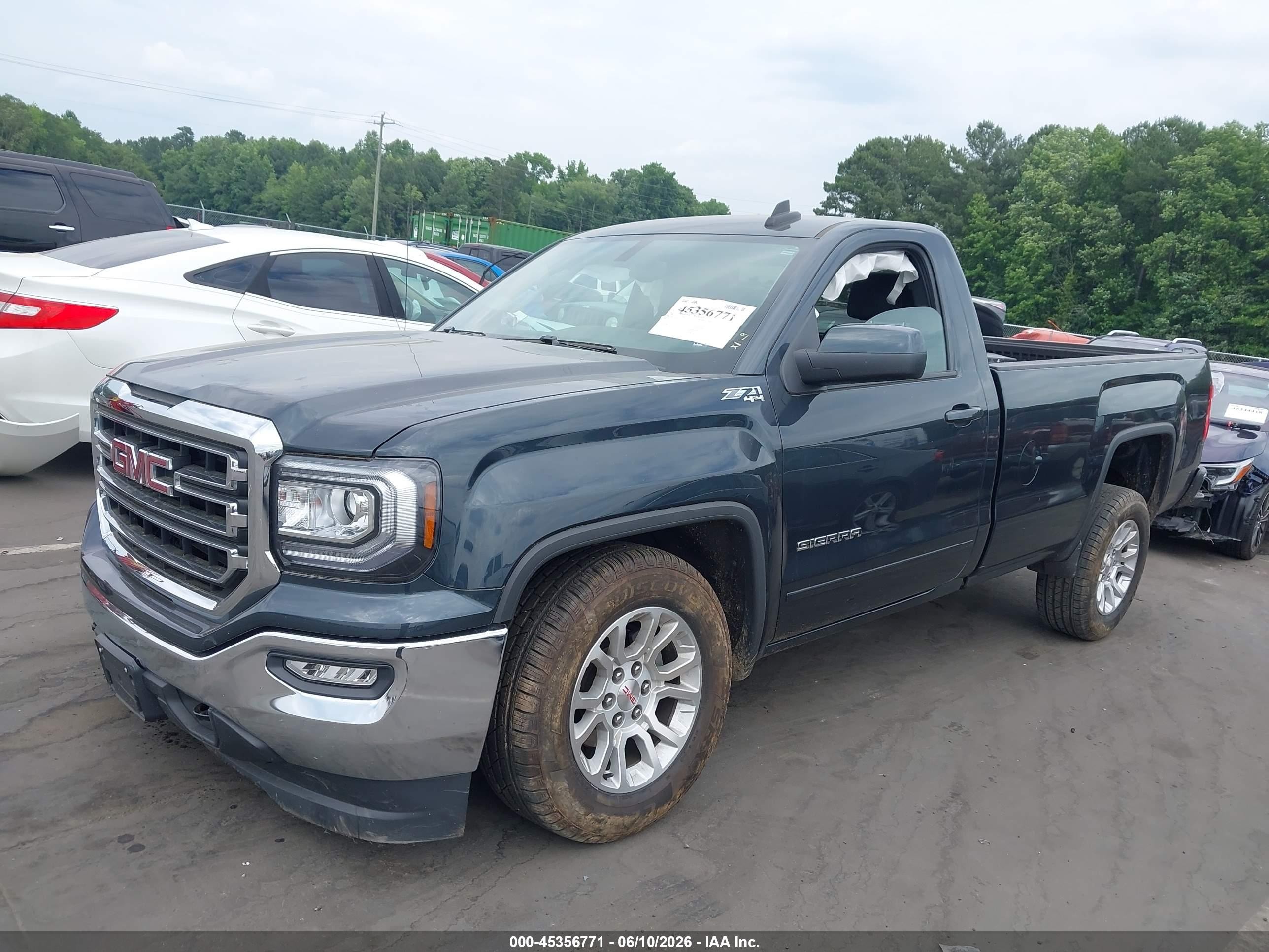 2018 Gmc Sierra 1500 Sle Green vin: 1GTN2MEC0JZ317994