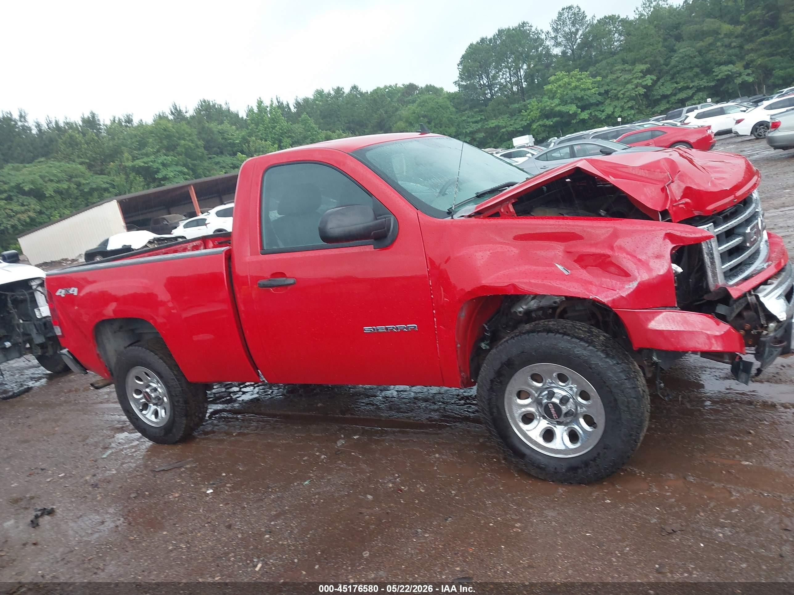 2013 Gmc Sierra 1500 Work Truck Red vin: 1GTN2TE00DZ384499