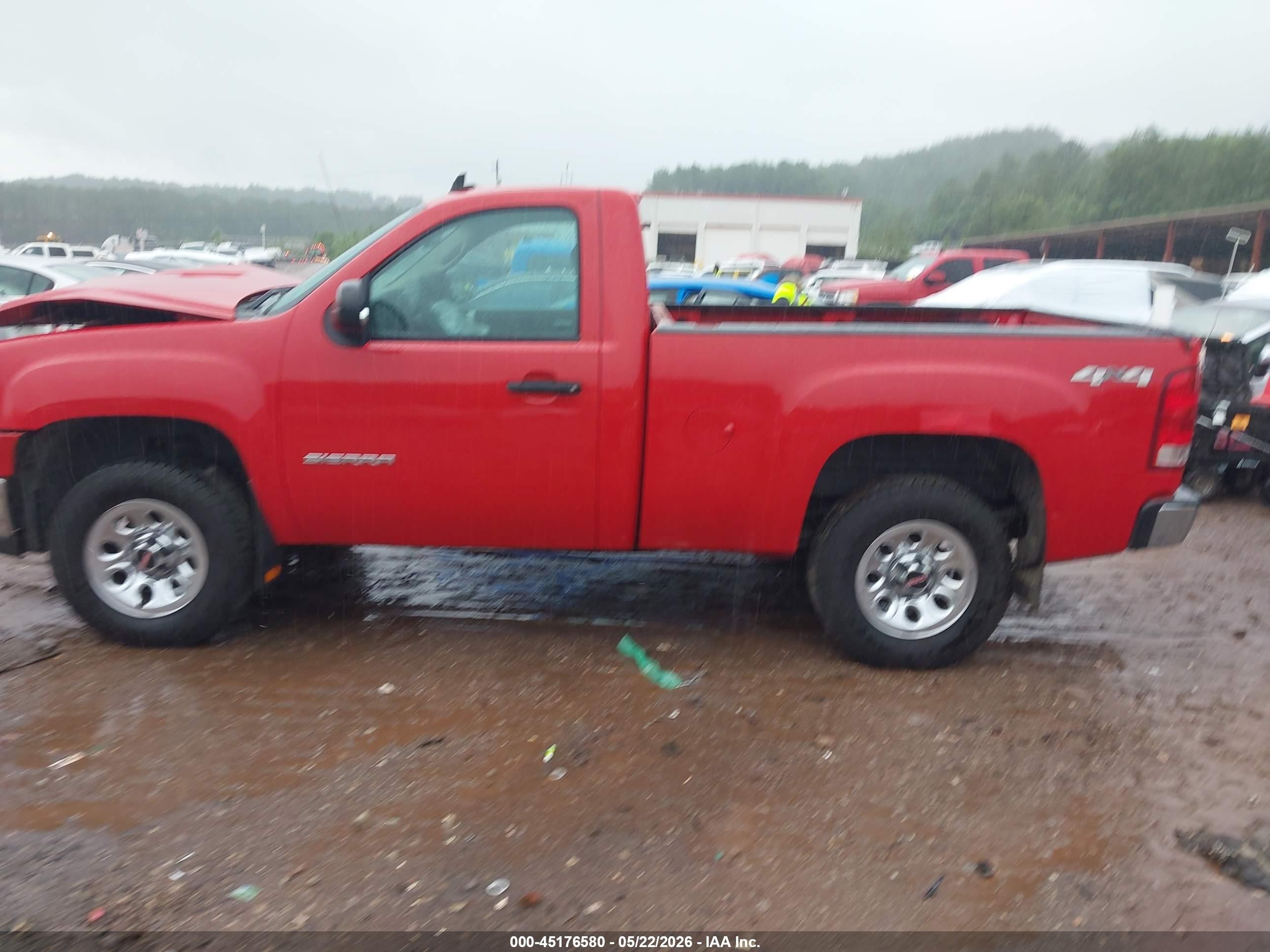 2013 Gmc Sierra 1500 Work Truck Red vin: 1GTN2TE00DZ384499