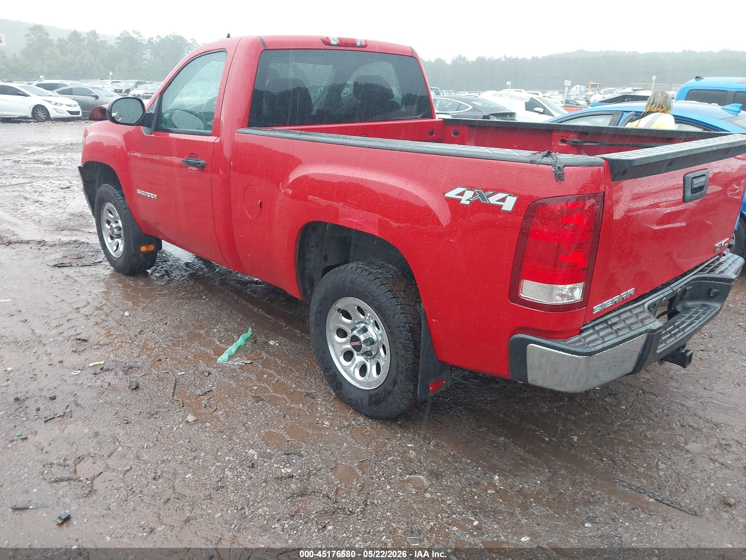2013 Gmc Sierra 1500 Work Truck Red vin: 1GTN2TE00DZ384499