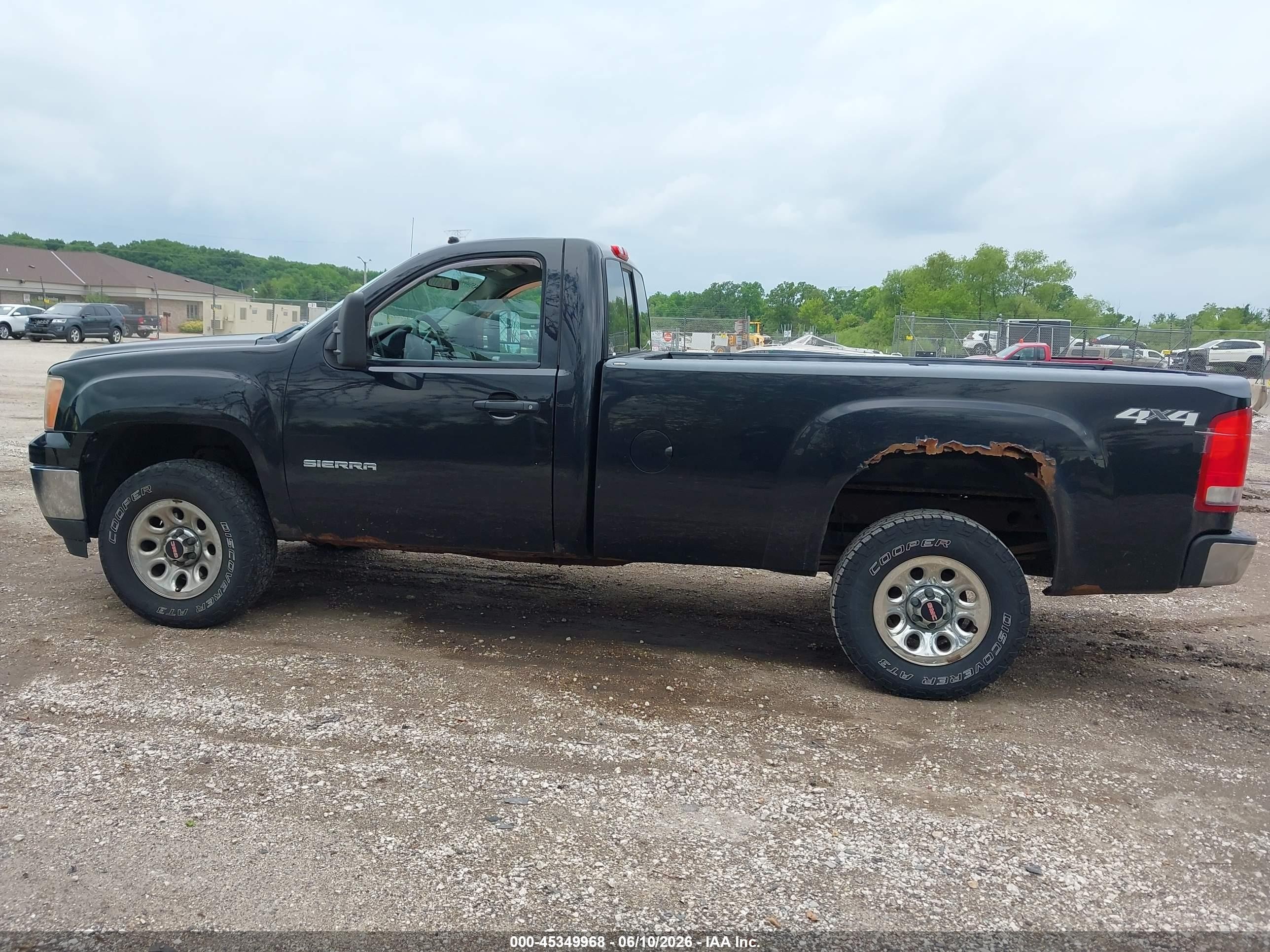 2011 Gmc Sierra 1500 Work Truck Black vin: 1GTN2TE02BZ270632