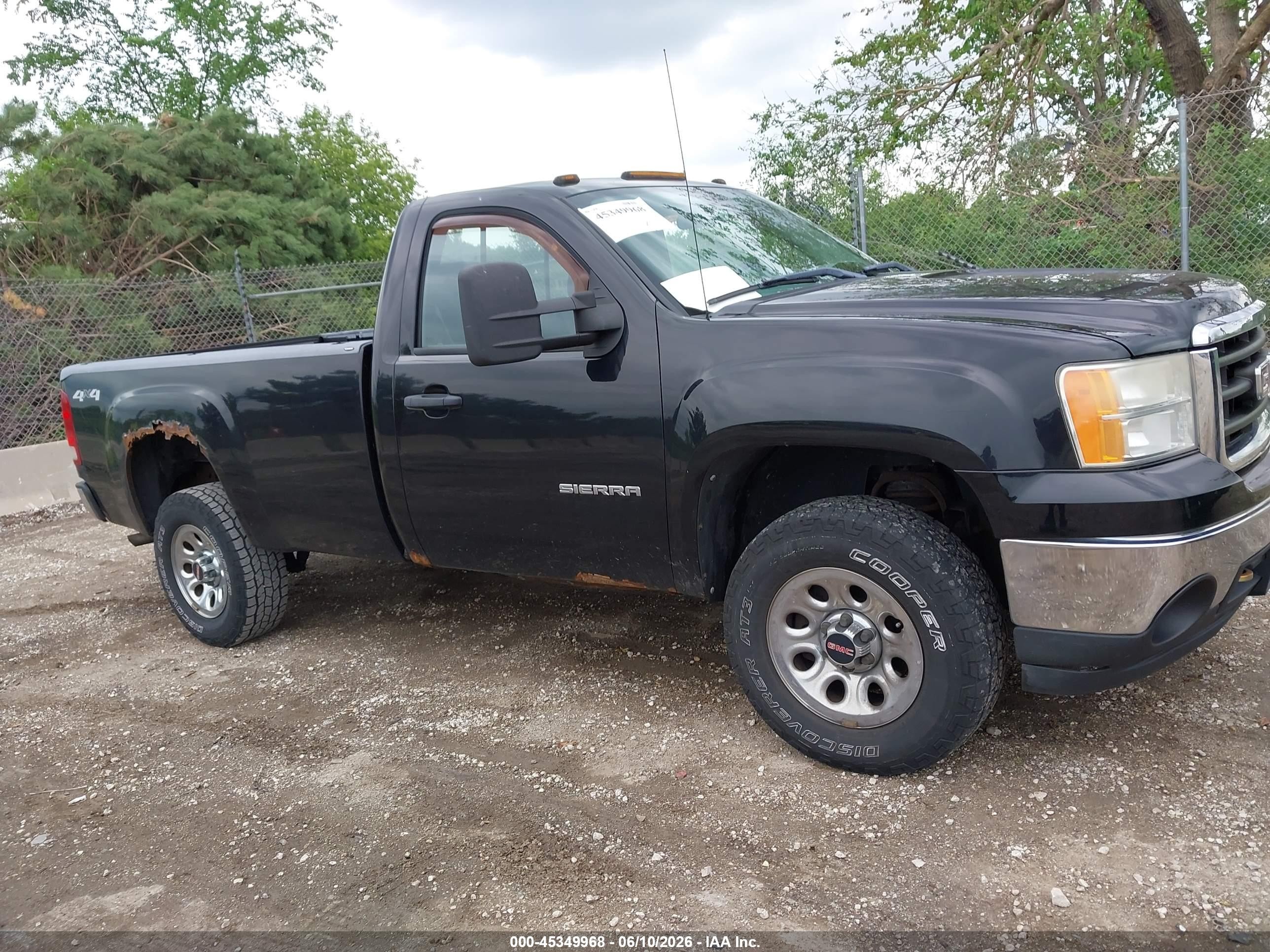 2011 Gmc Sierra 1500 Work Truck Black vin: 1GTN2TE02BZ270632