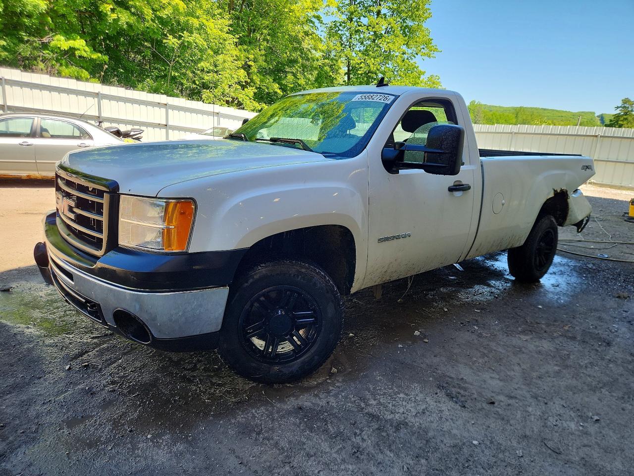 2011 Gmc Sierra K1500 White vin: 1GTN2TE03BZ256335