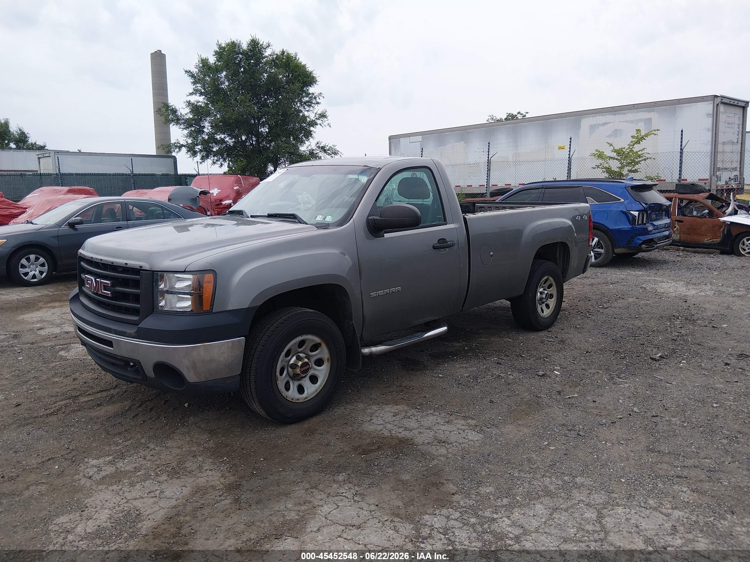 2013 Gmc Sierra 1500 Work Truck Gray vin: 1GTN2TE08DZ221602