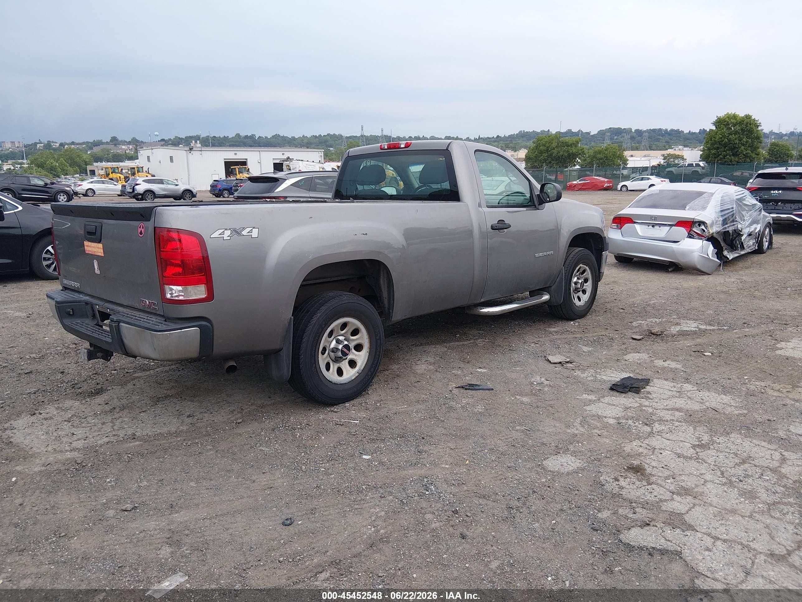 2013 Gmc Sierra 1500 Work Truck Gray vin: 1GTN2TE08DZ221602