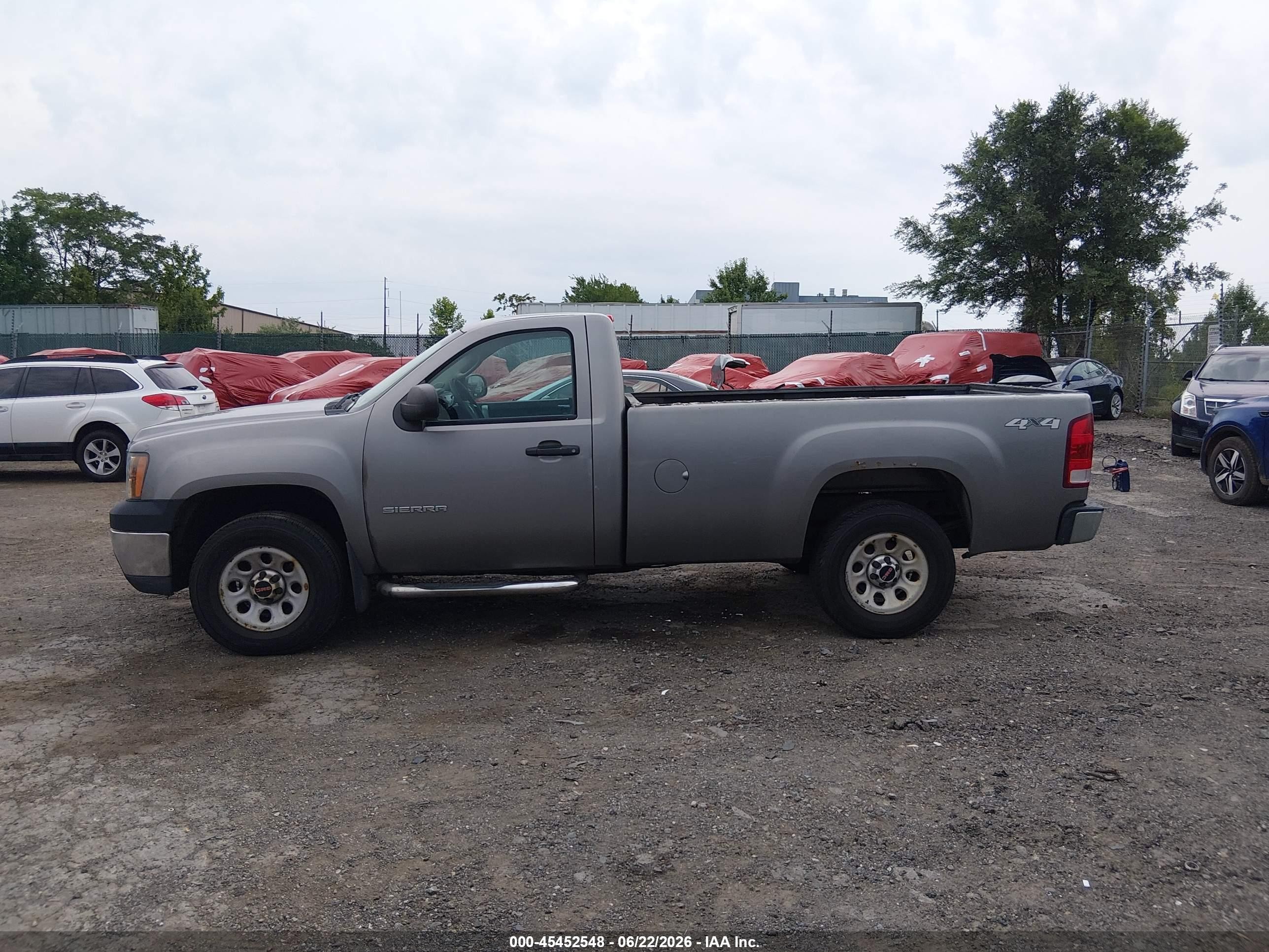 2013 Gmc Sierra 1500 Work Truck Gray vin: 1GTN2TE08DZ221602