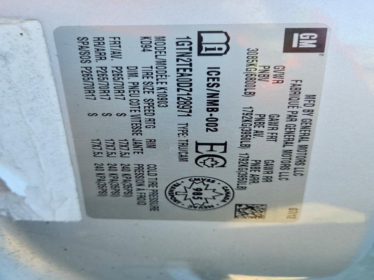2013 Gmc Sierra K1500 Silver vin: 1GTN2TEA0DZ128971