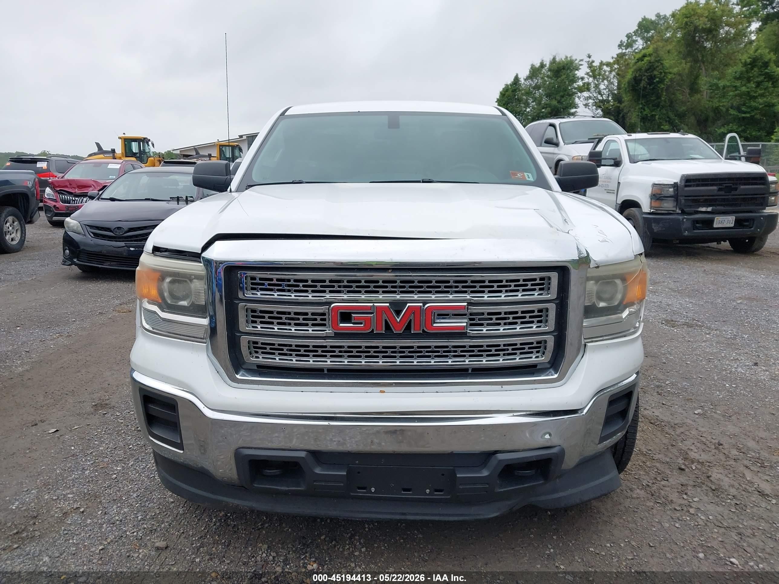 2015 Gmc Sierra 1500   White vin: 1GTN2TEH0FZ247801