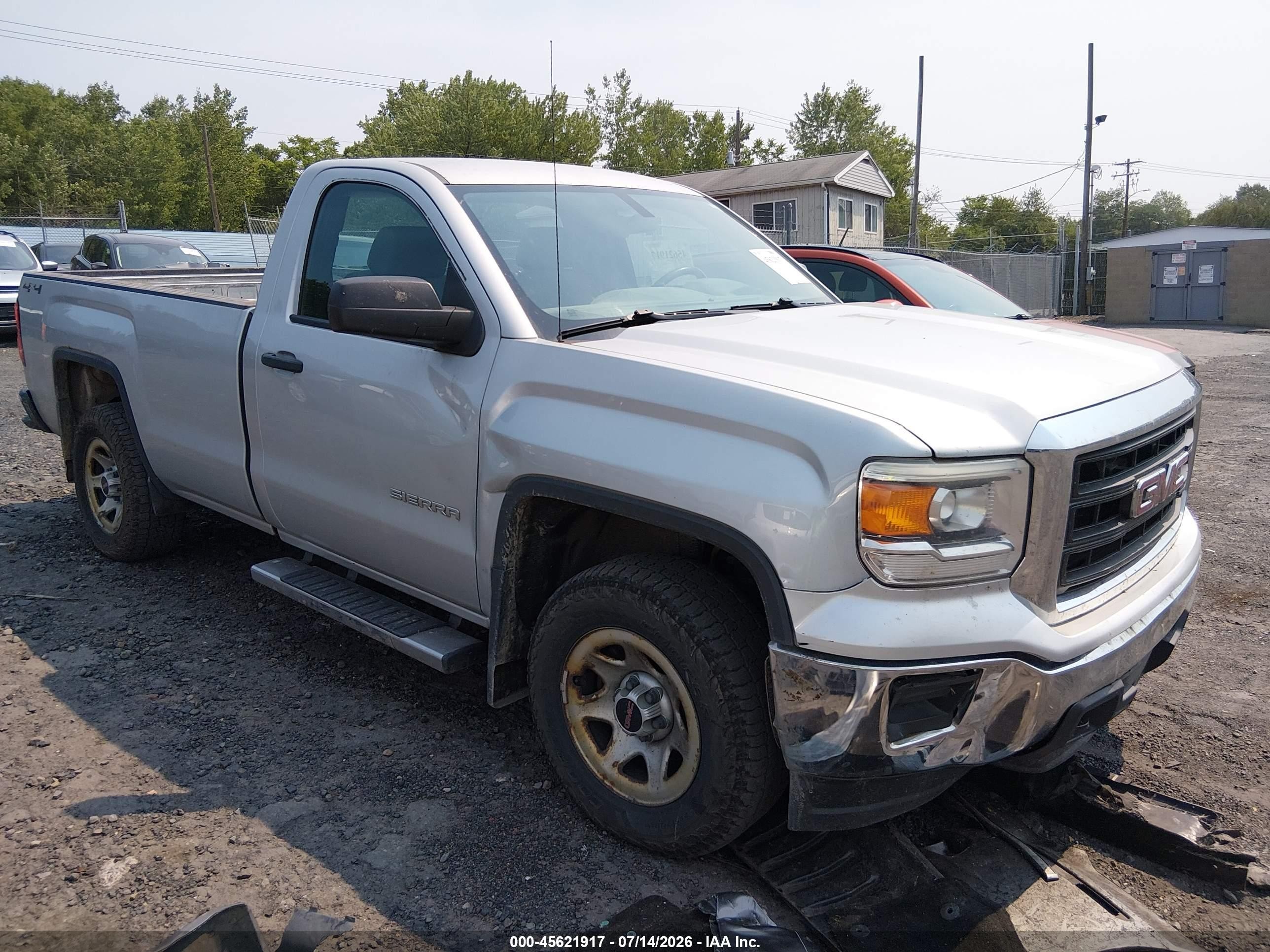 2015 Gmc Sierra 1500   Silver vin: 1GTN2TEH6FZ350673
