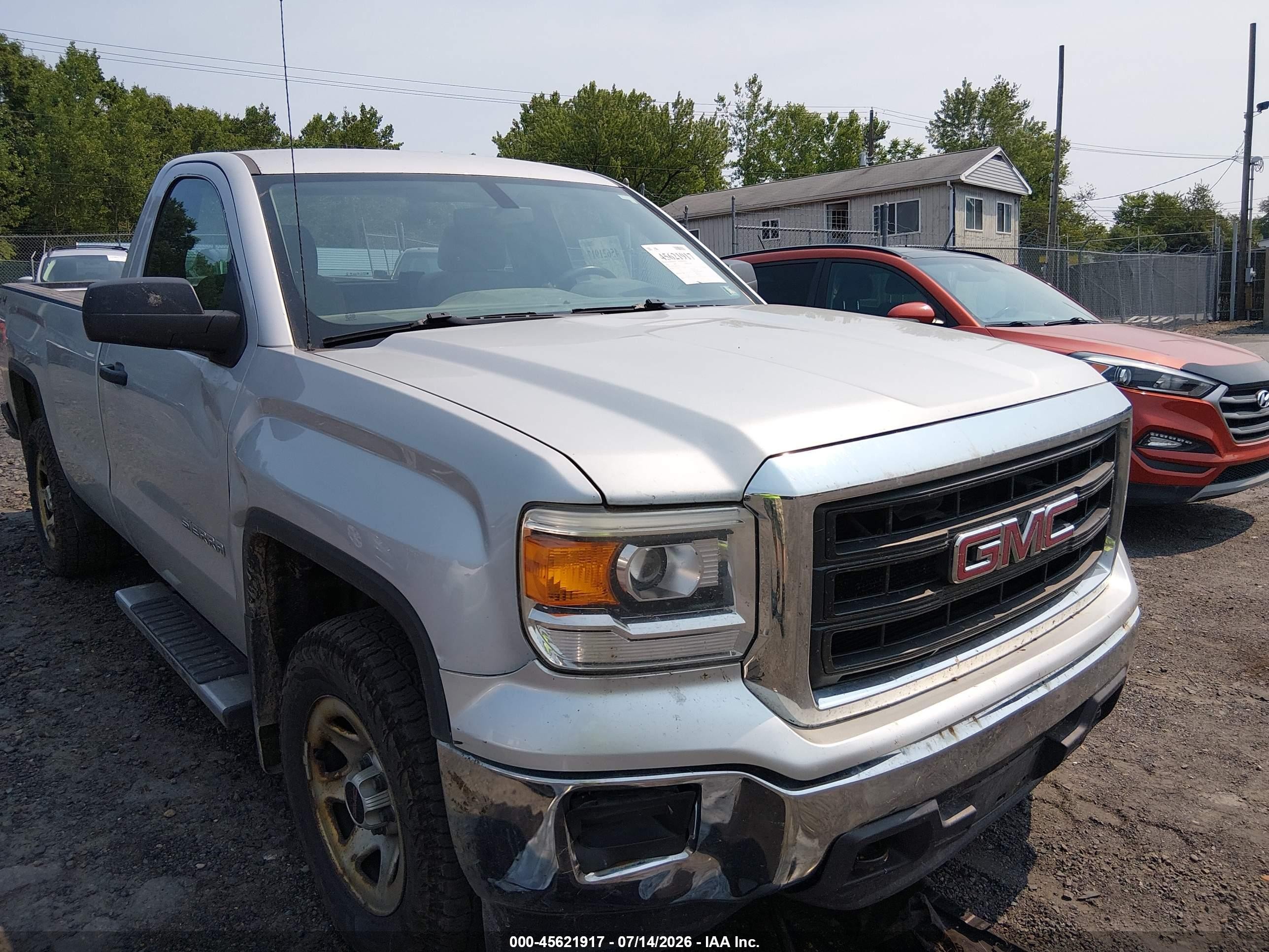 2015 Gmc Sierra 1500   Silver vin: 1GTN2TEH6FZ350673