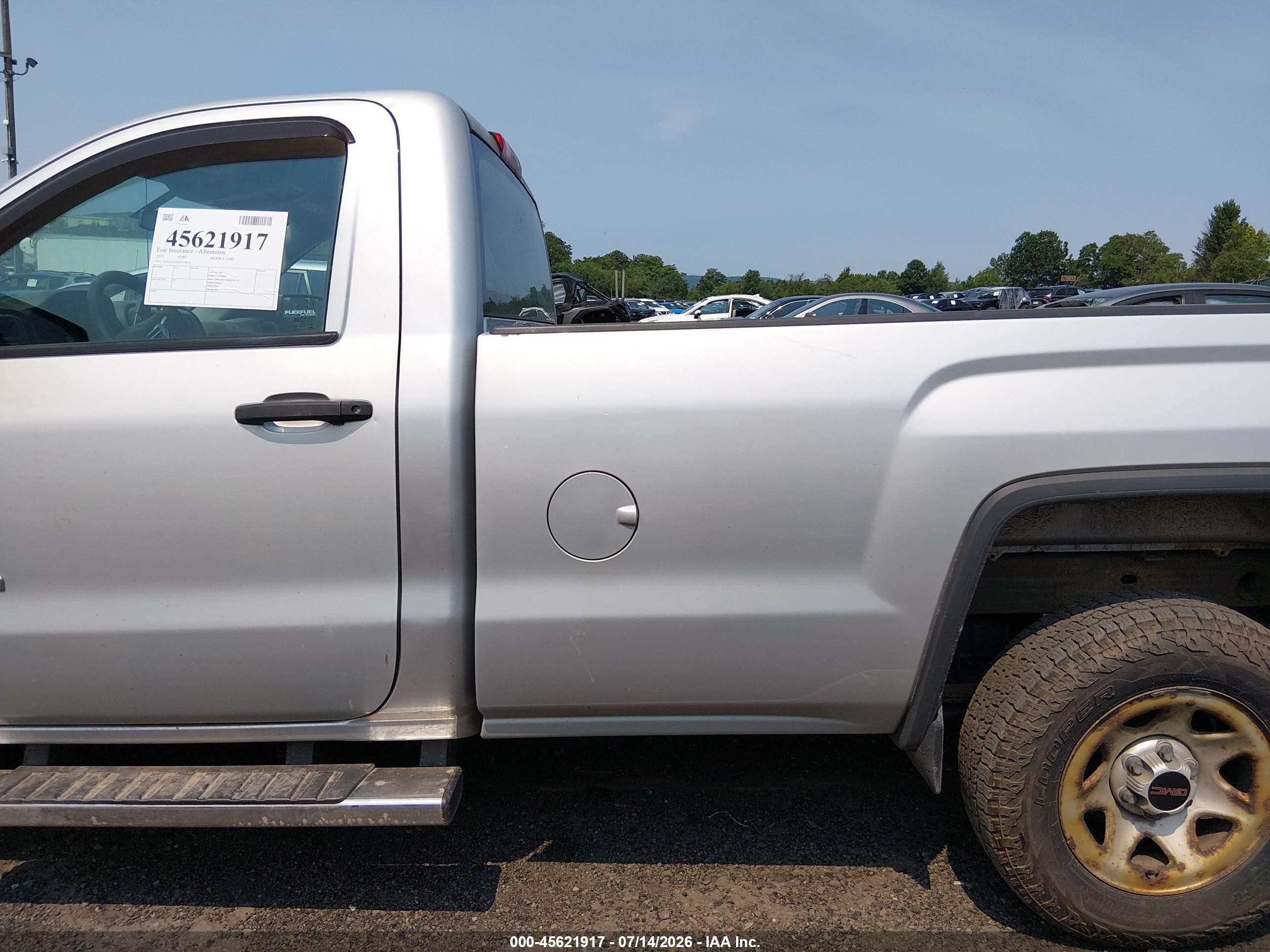 2015 Gmc Sierra 1500   Silver vin: 1GTN2TEH6FZ350673