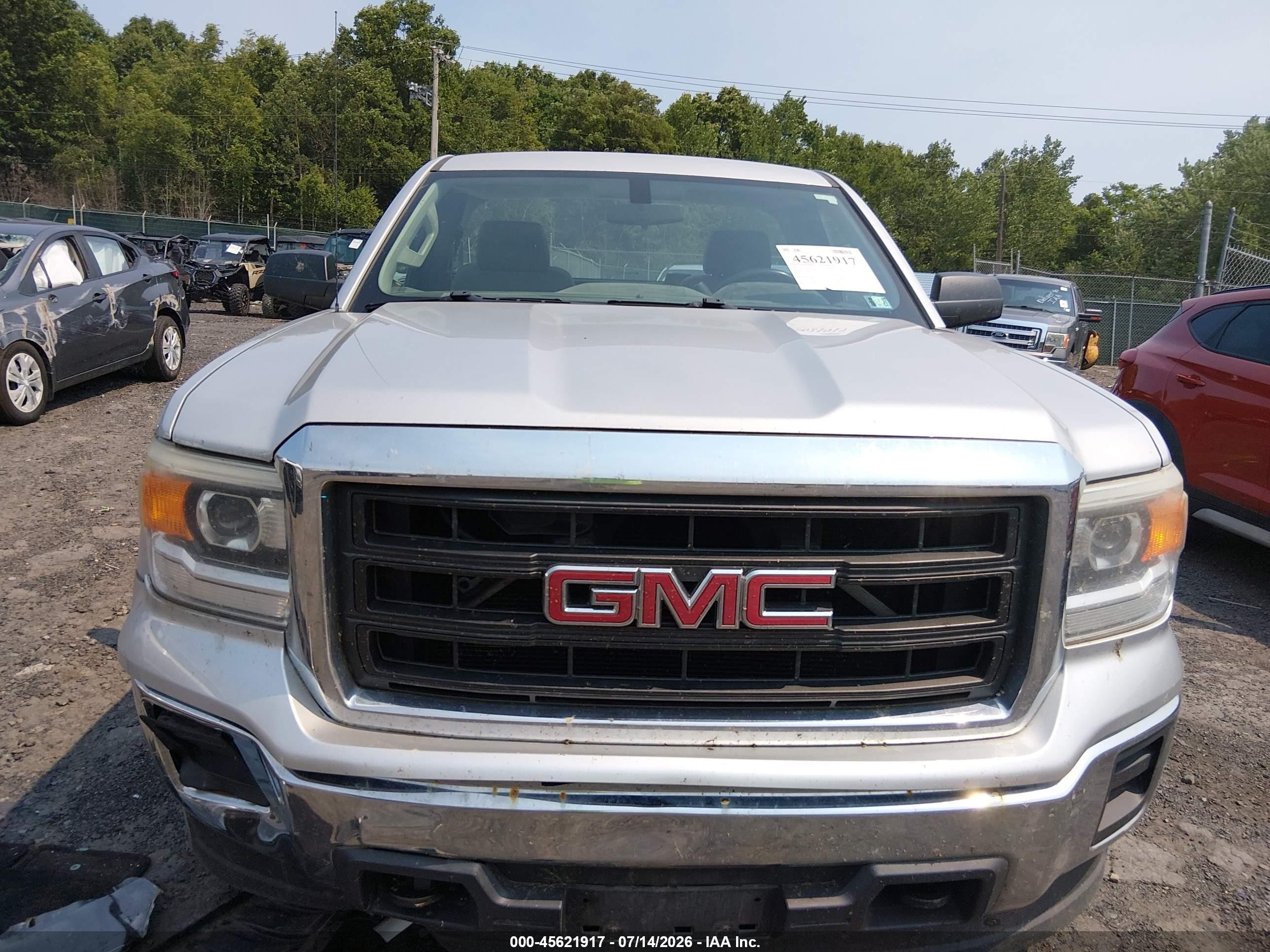 2015 Gmc Sierra 1500   Silver vin: 1GTN2TEH6FZ350673