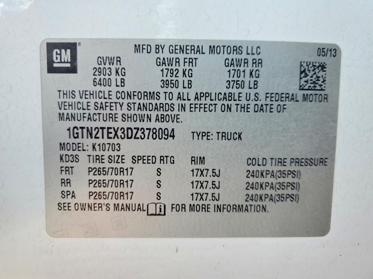 2013 Gmc Sierra K1500 White vin: 1GTN2TEX3DZ378094