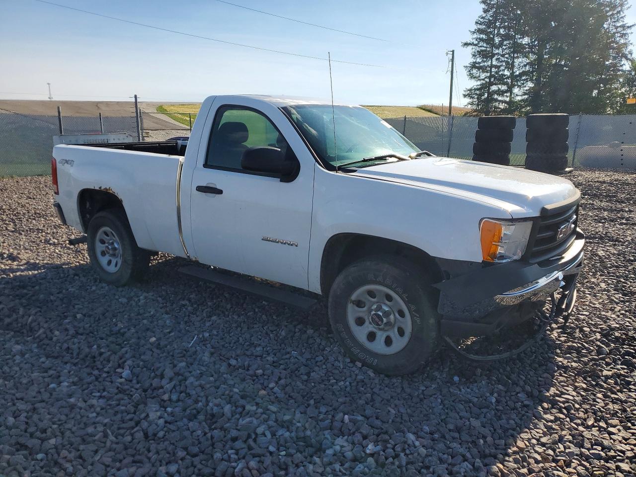 2013 Gmc Sierra K1500 White vin: 1GTN2TEX3DZ378094
