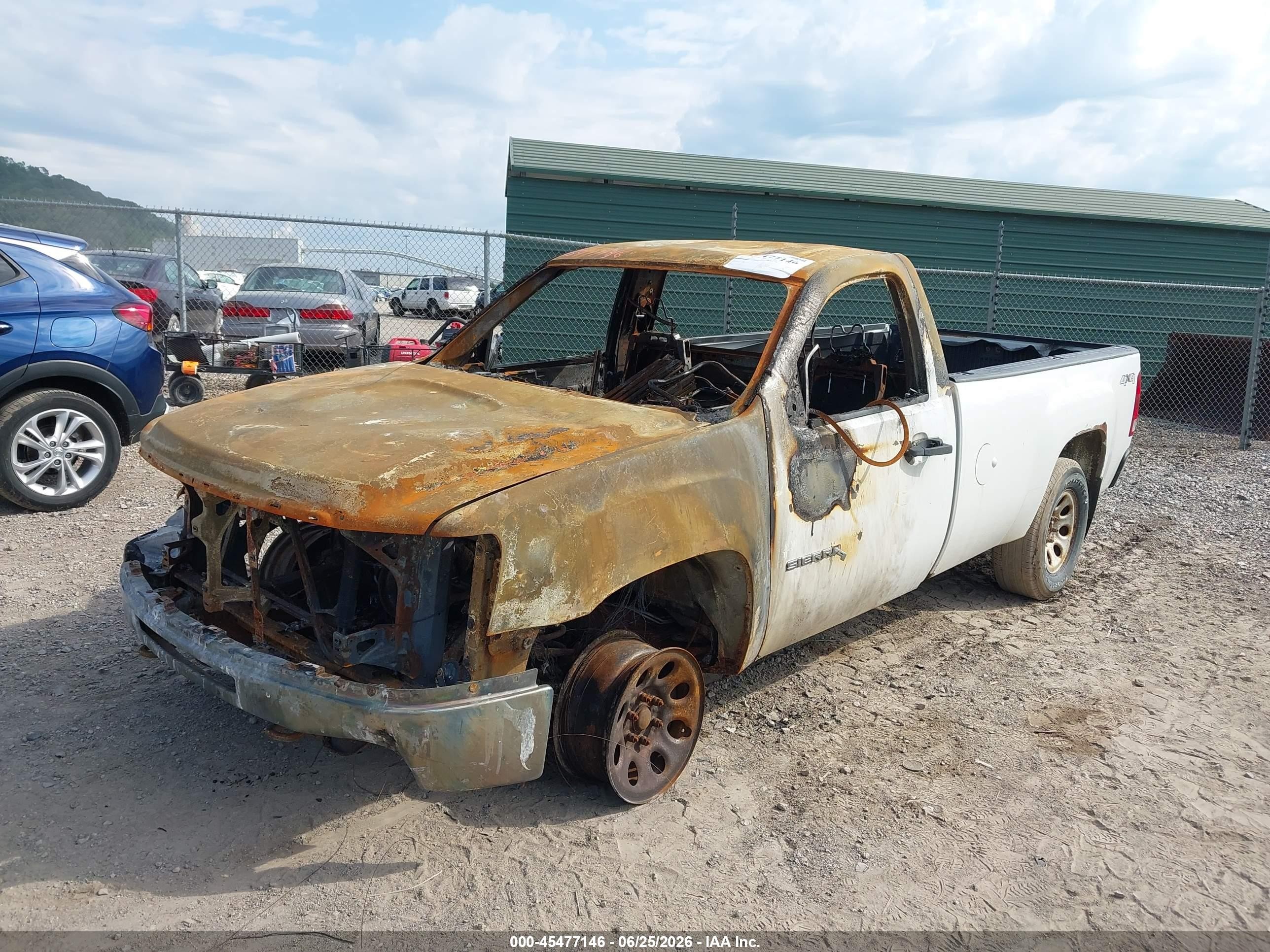 2011 Gmc Sierra 1500 Work Truck White vin: 1GTN2TEX5BZ126845