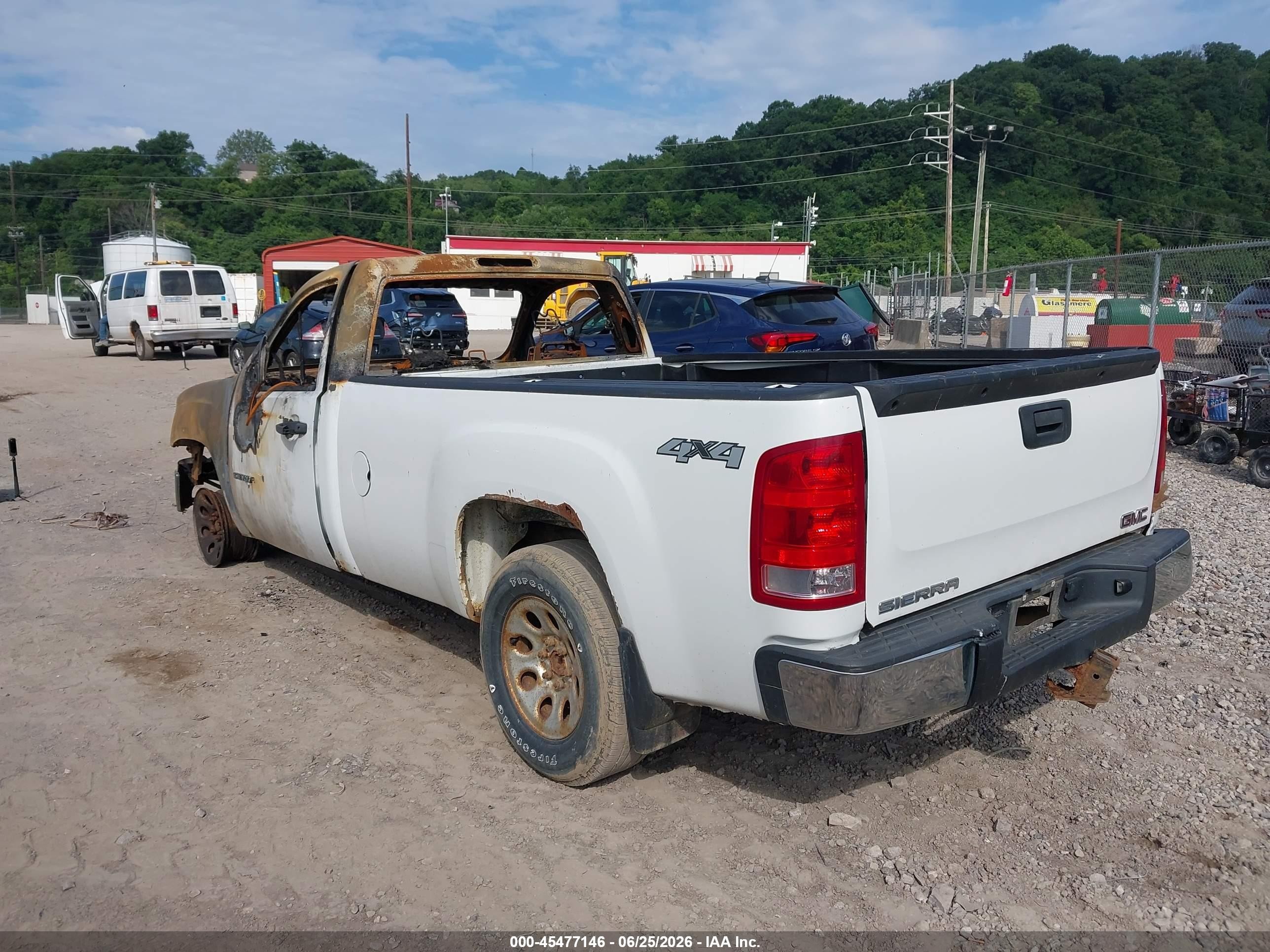 2011 Gmc Sierra 1500 Work Truck White vin: 1GTN2TEX5BZ126845