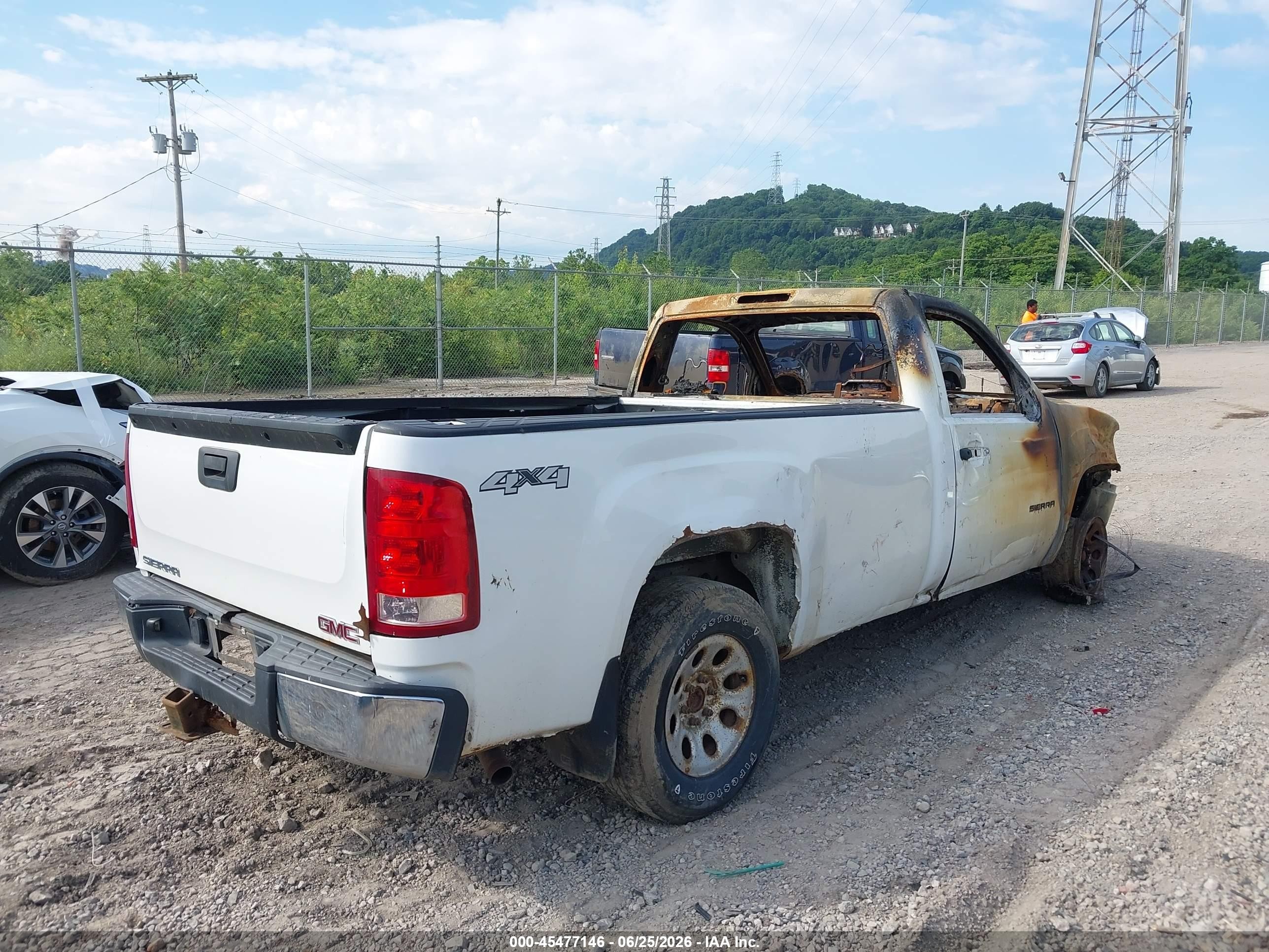 2011 Gmc Sierra 1500 Work Truck White vin: 1GTN2TEX5BZ126845