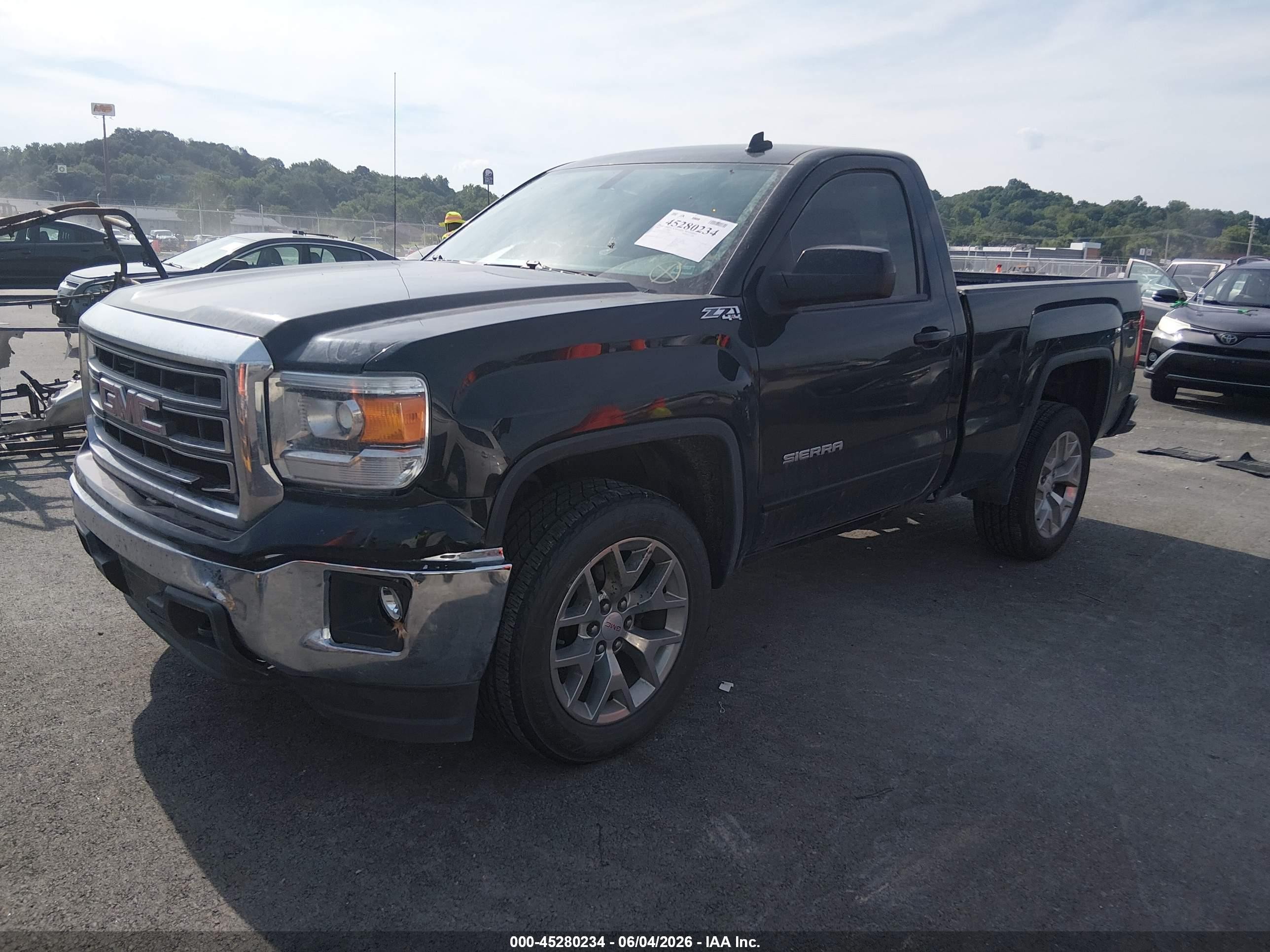 2014 Gmc Sierra 1500 Sle Black vin: 1GTN2UEC1EZ411923